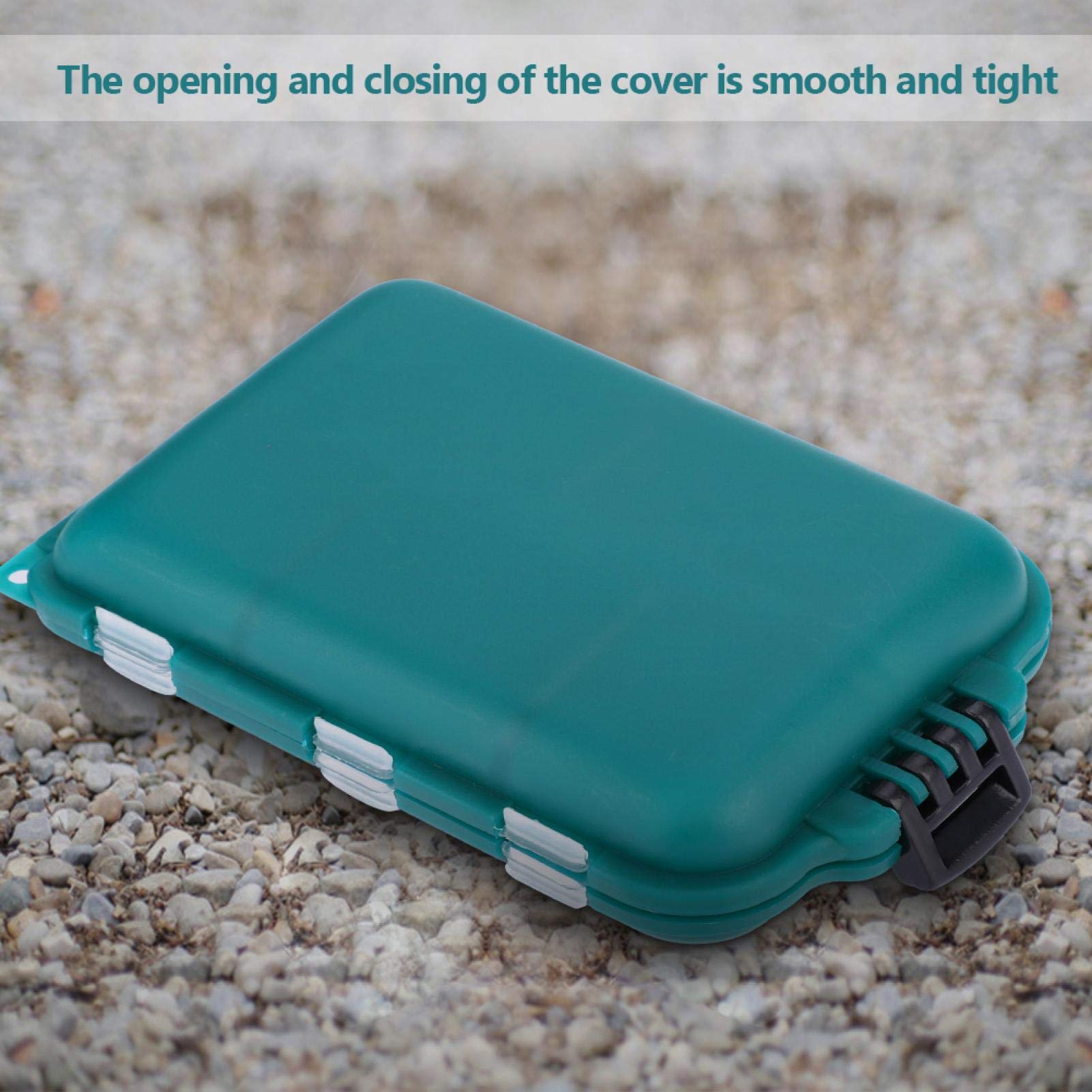 Alvinlite Double Layer Fishing Tackle Box - Waterproof Bait & Hook Storage Case for Lures, Fishing Accessories - Perfect for Freshwater & Saltwater Fishing Trips, Boat & Shore Angling