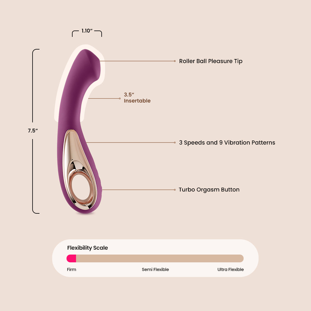 Cloud 9 Pro Sensual Roller Touch G-Spot Vibrator - Powerful Turbo Stimulation for Women | Perfect for Couples Play & Solo Pleasure