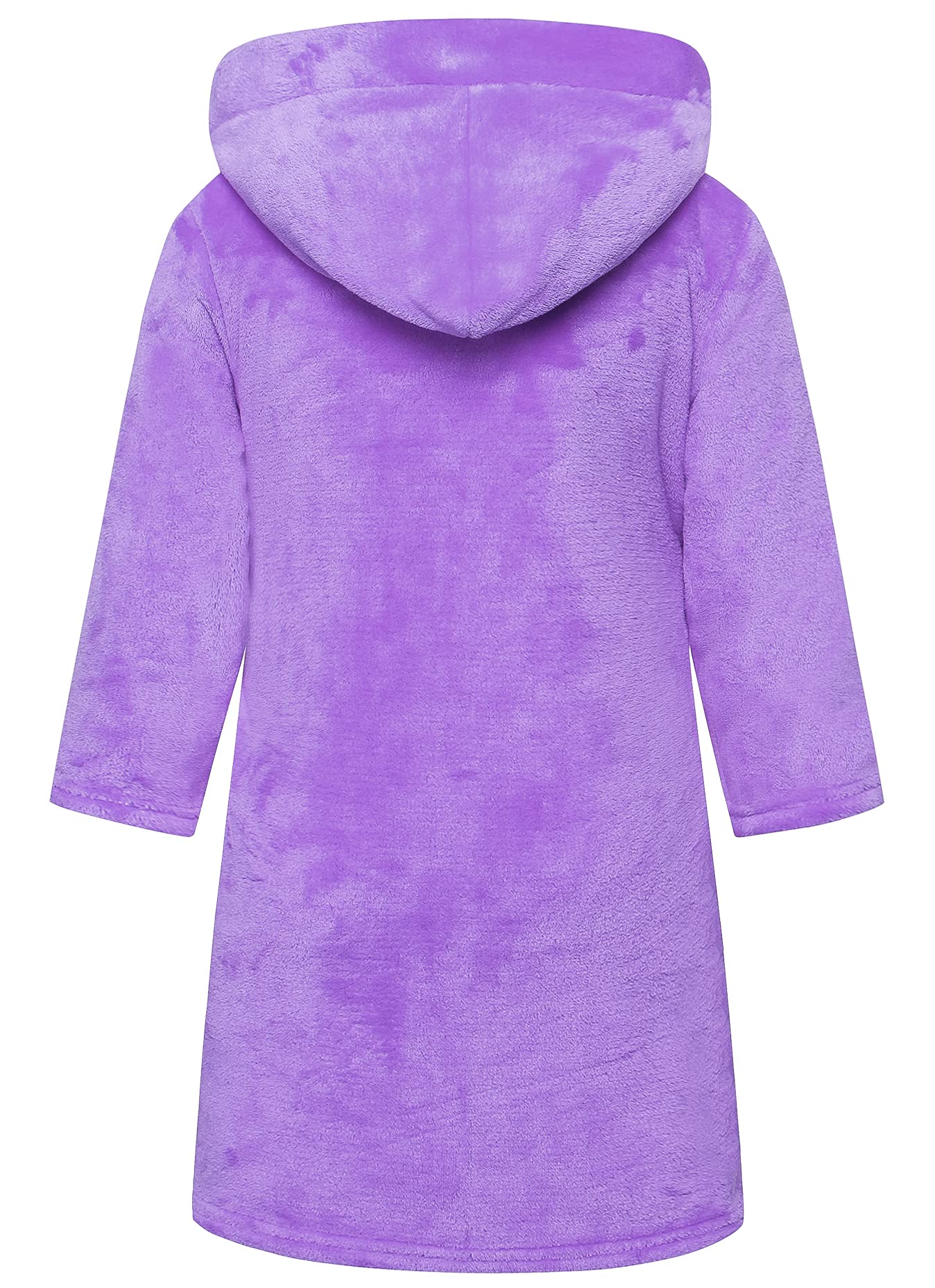 Girls Fleece Hooded Robes for Kids 2-12 Years | Soft Premium Fuzzy Bathrobe with Hood | Cozy Winter Wear, Birthday Gifts, Spa & Home Relaxation