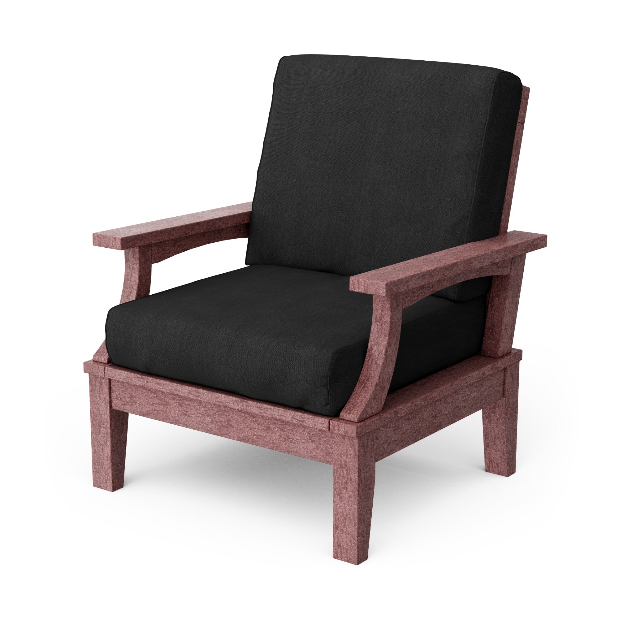 Heritage Deep Seating Patio Chair with Weather-Resistant Cushions - Outdoor Lounge Furniture for Garden, Poolside & Backyard Relaxation