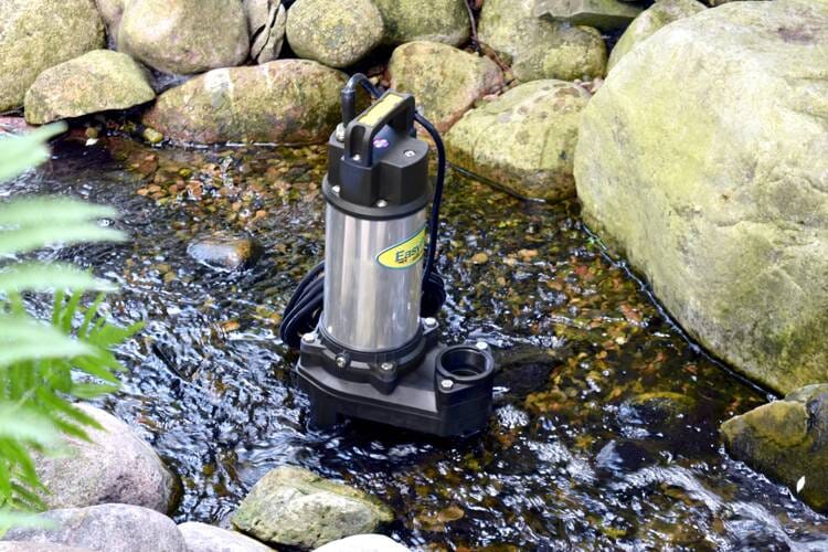 EasyPro TH150 Stainless Steel Waterfall Pump 3100 GPH 115V - High Performance Outdoor Water Feature Pump for Ponds, Fountains & Streams