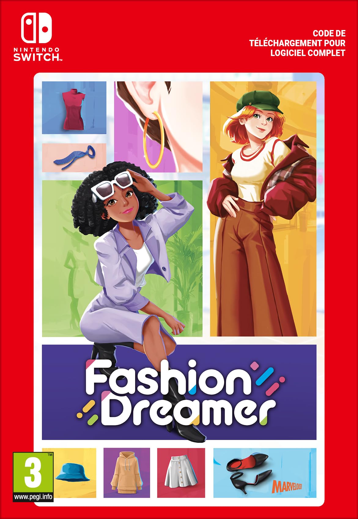 Fashion Dreamer - Standard Edition | Nintendo Switch Downloadable Game Code - Virtual Styling & Fashion Simulation for Creative Gamers