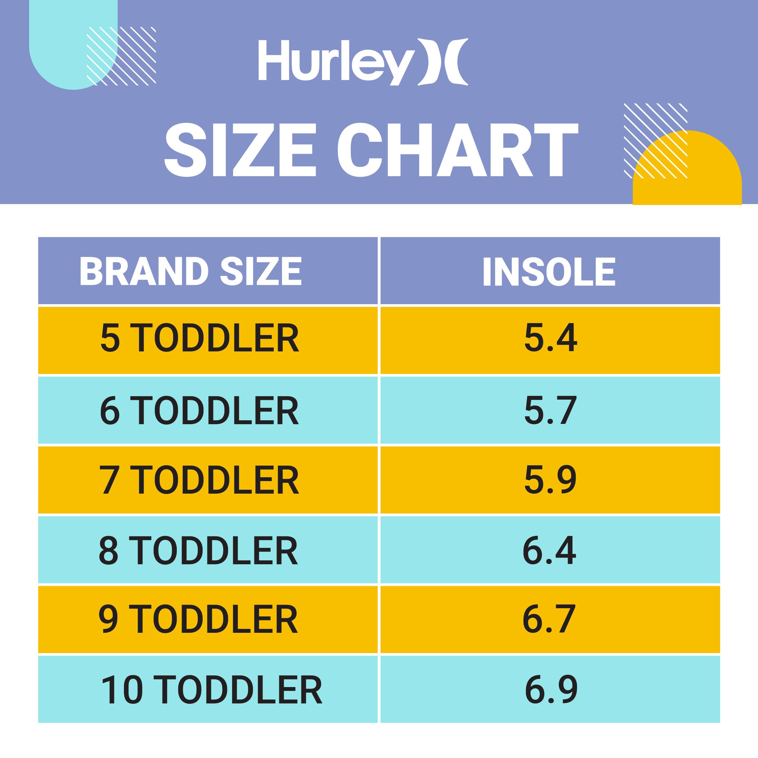 Hurley Kids Toddlers Elastic Laces Canvas Sneakers - High Top Skate Shoes for Boys & Girls, Comfortable Athletic Shoes for School & Play, Perfect for Toddler Sports & Daily Wear