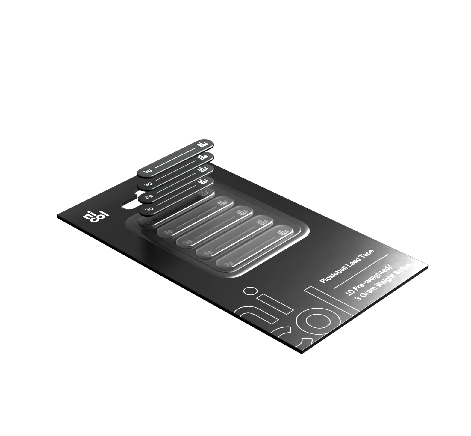 Nicol Pickleball Lead Tape - 3g Weighted Adhesive Tape for Paddles - Enhance Control & Power in Games