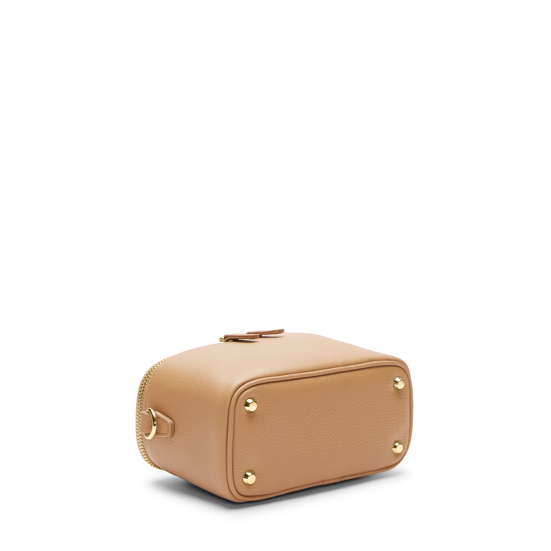 Maddie Micro Train Case Crossbody Bag in Camel - Stylish and Compact Purse for Women, Perfect for Travel, Work, and Everyday Use