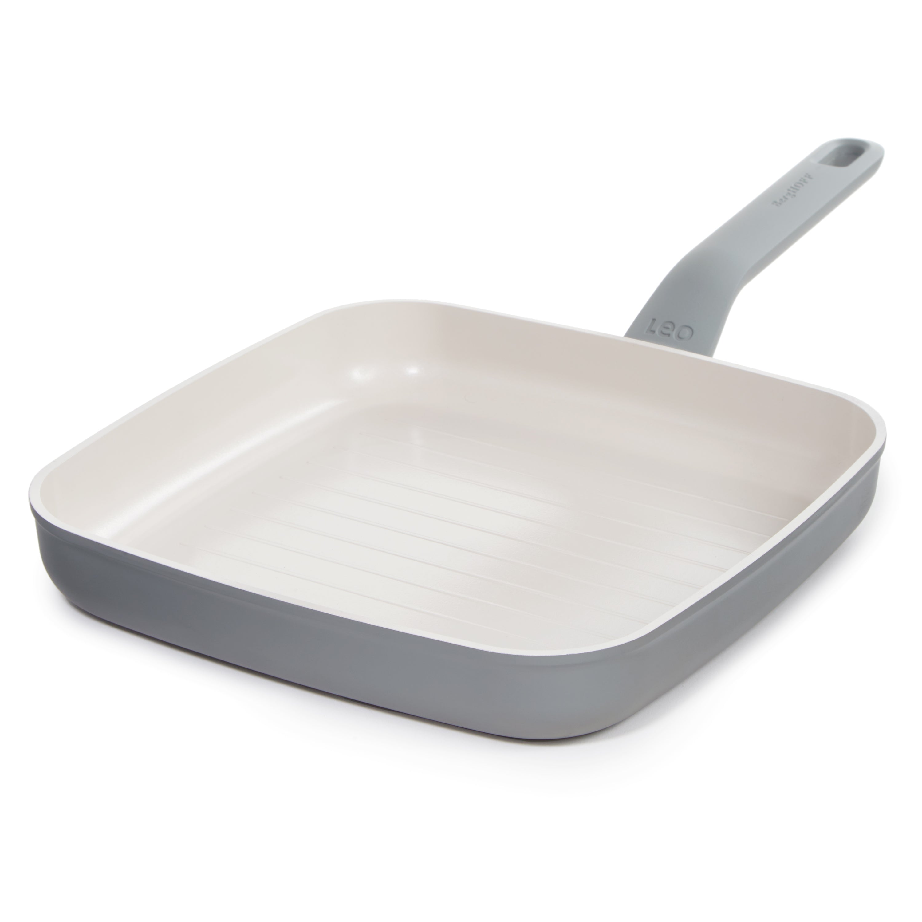 BergHOFF Leo Balance 5-Piece Nonstick Ceramic Frying Pan Set with Turner Spatula - Healthy Cooking for Eggs, Pancakes & Stir Fry | Dishwasher Safe & Oven Safe up to 400°F