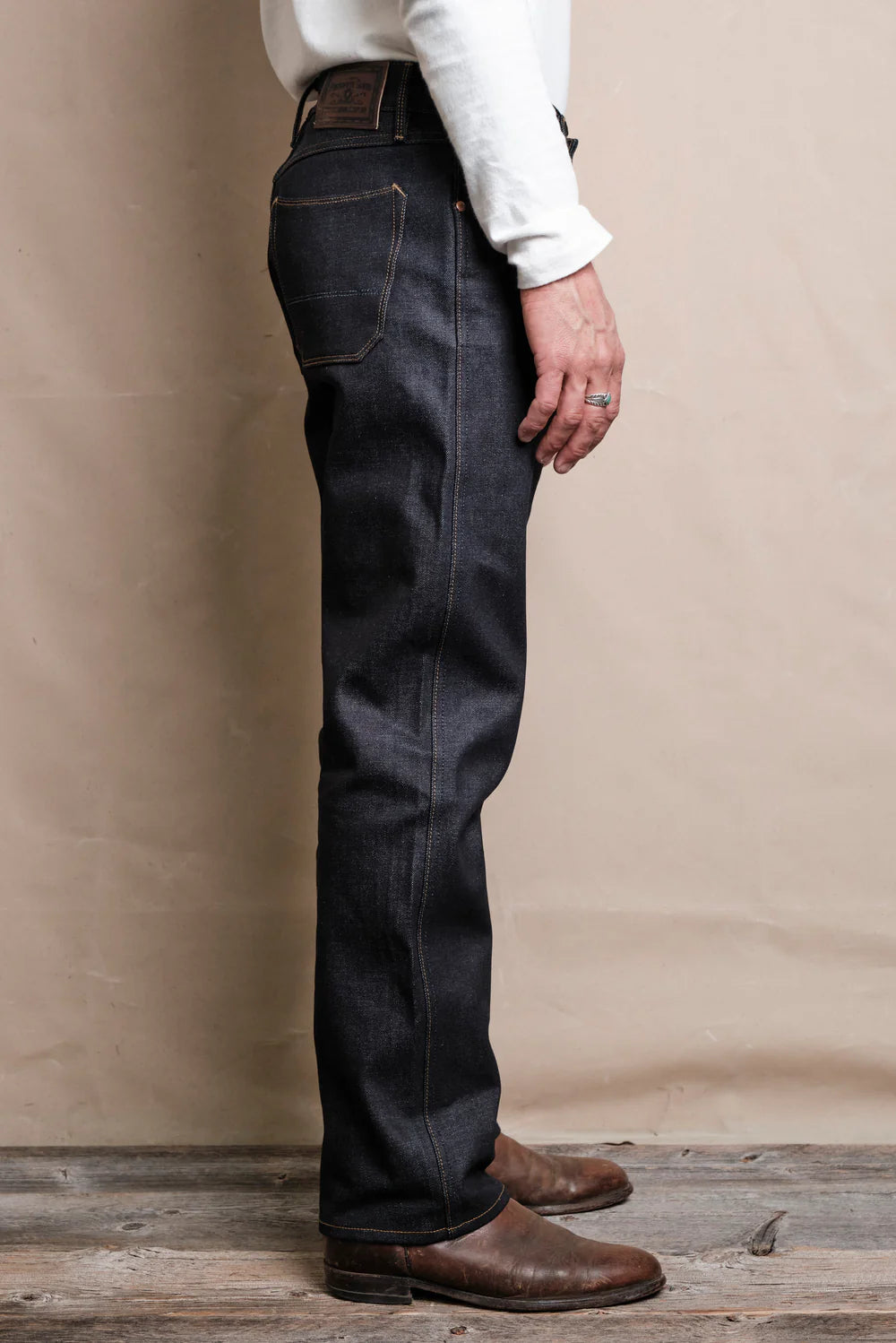 Freenote Wilkes Western Denim Jeans 14.5oz Kaihara Selvedge - Premium Raw Denim for Men, Perfect for Casual Wear and Western Style Outfits