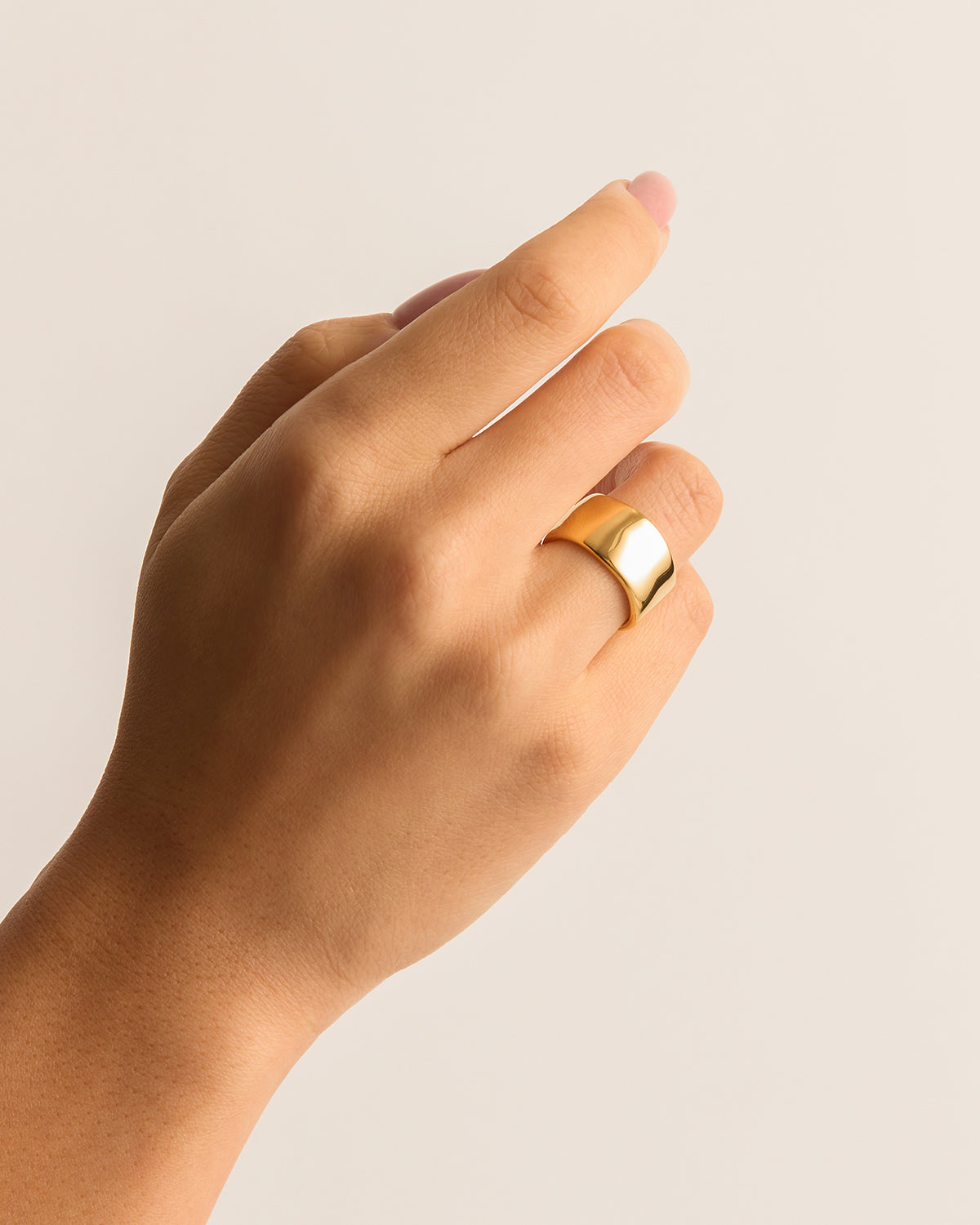 18K Gold Vermeil Muse Ring - Elegant Stackable Jewelry for Women, Perfect for Everyday Wear & Special Occasions