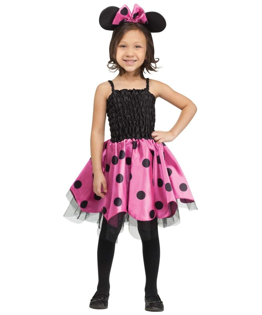 Fun World Missy Mouse Girls Costume - Adorable Disney-Inspired Dress Up Outfit for Halloween, Birthday Parties & Dress-Up Play