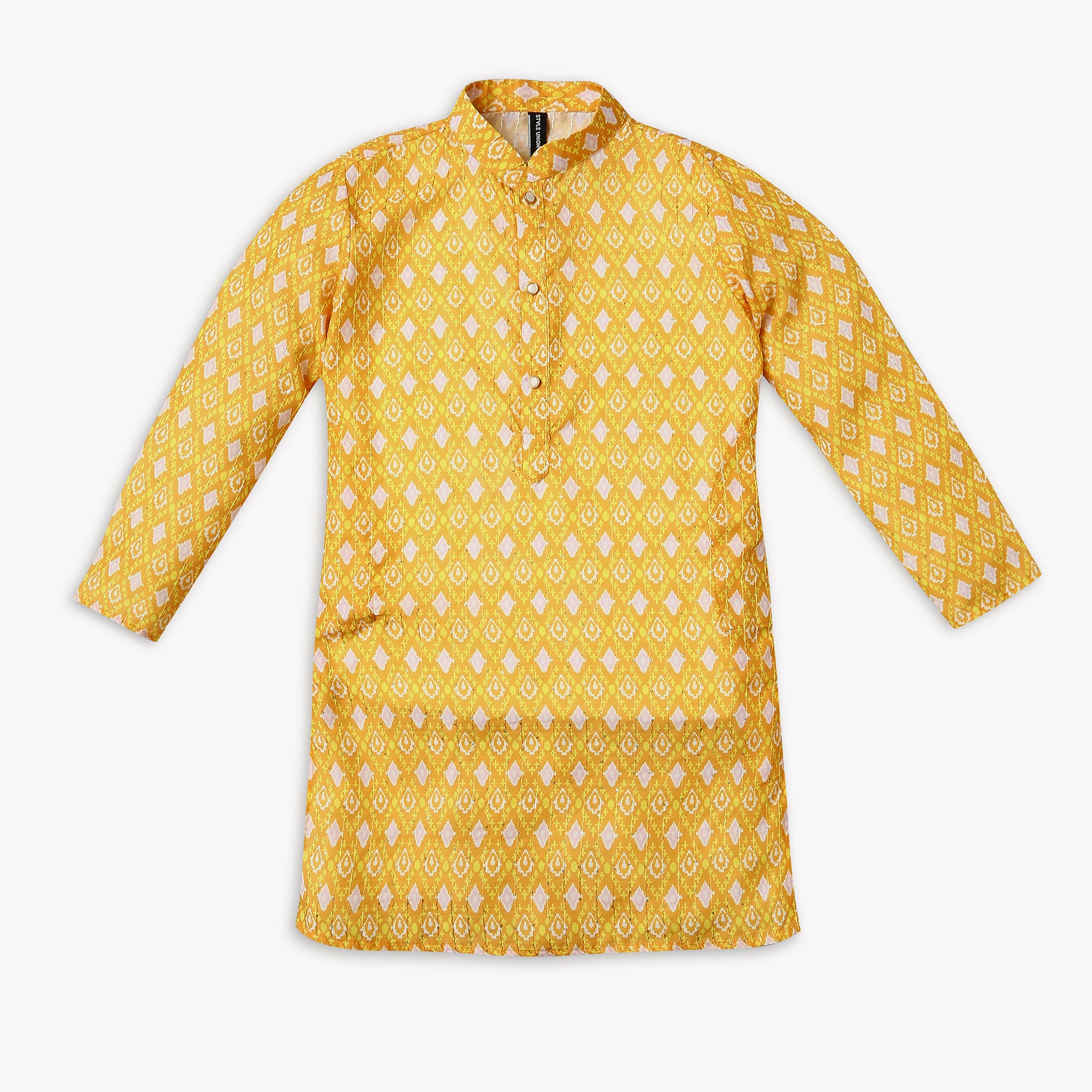 Boys Regular Fit Printed Kurta with Pant Set - Traditional Indian Ethnic Wear for Festivals, Weddings & Special Occasions