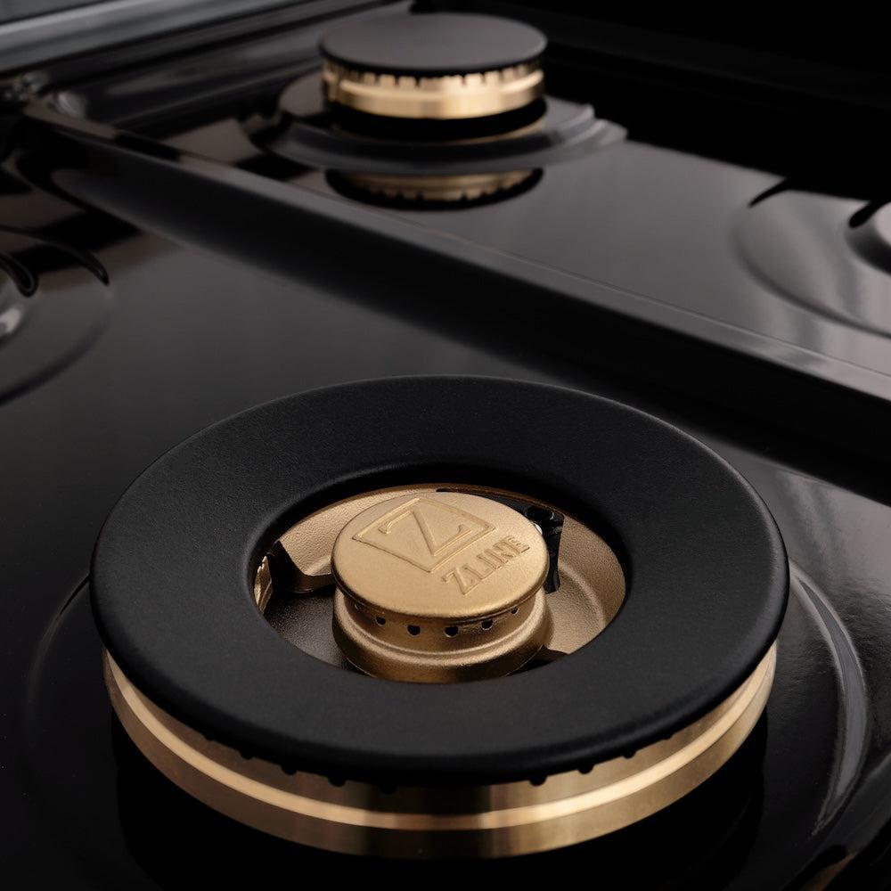 ZLINE 48-Inch Stainless Steel Gas Rangetop with 6 Brass Burners, Porcelain Cooktop & Built-In Griddle - Professional Grade for Home Chefs - Perfect for Large Kitchens, Entertaining & Gourmet Cooking (RT BR GR 48)