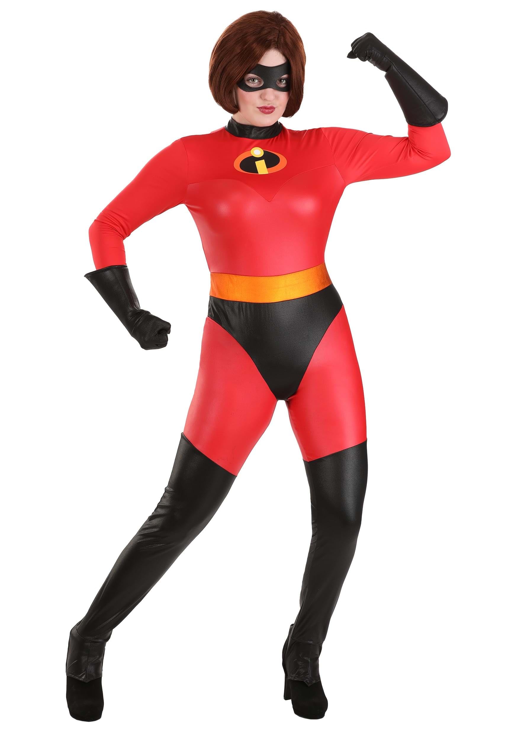 Mrs. Incredible Women's Superhero Bodysuit Costume - Perfect for Halloween, Cosplay & Comic Con Parties