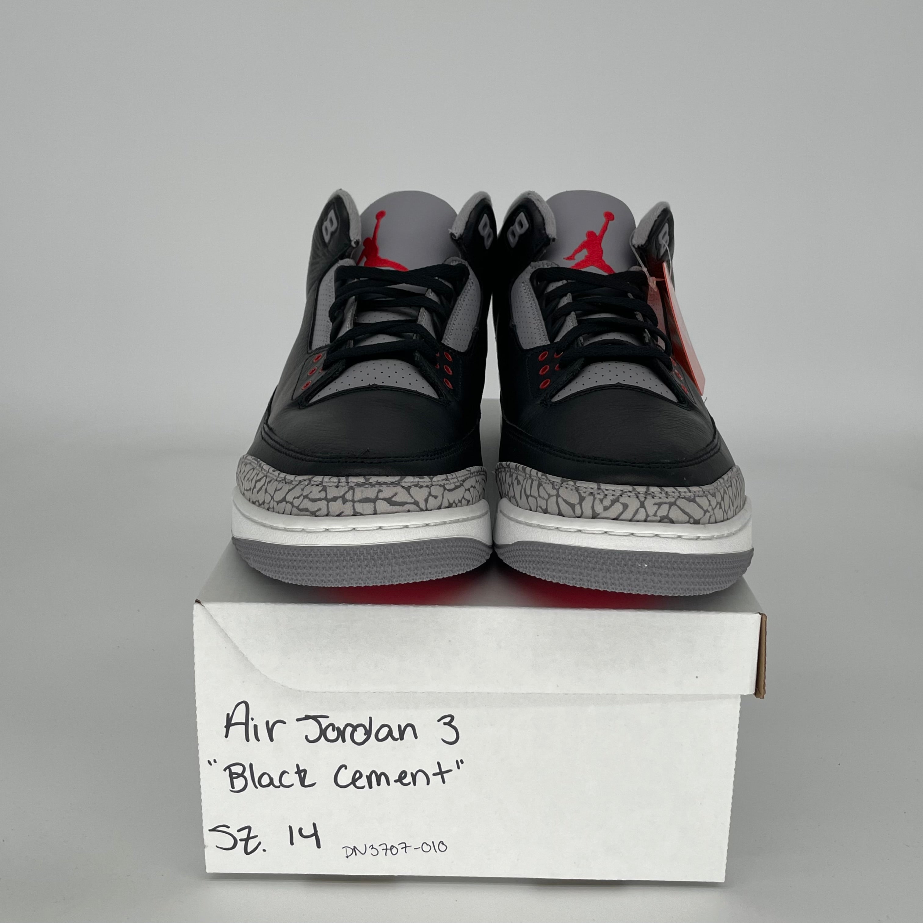 AIR JORDAN 3 Retro Black Cement Men's Basketball Shoes Size 14 - DN3707-010 | Authentic Nike Sneakers for Casual Wear & Street Style