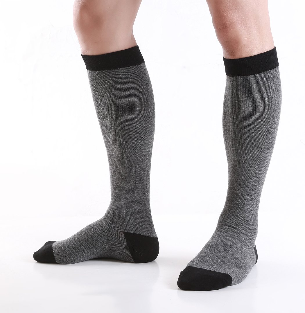 6 Pairs Women's Graduated Compression Socks 8-15mmHg - Improve Circulation for Travel, Work & Recovery