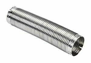 Amana 4396033RP Flexible Dryer Vent Hose - Gray, 4-Inch Diameter, Durable & Fire-Resistant for Safe Laundry Room Use