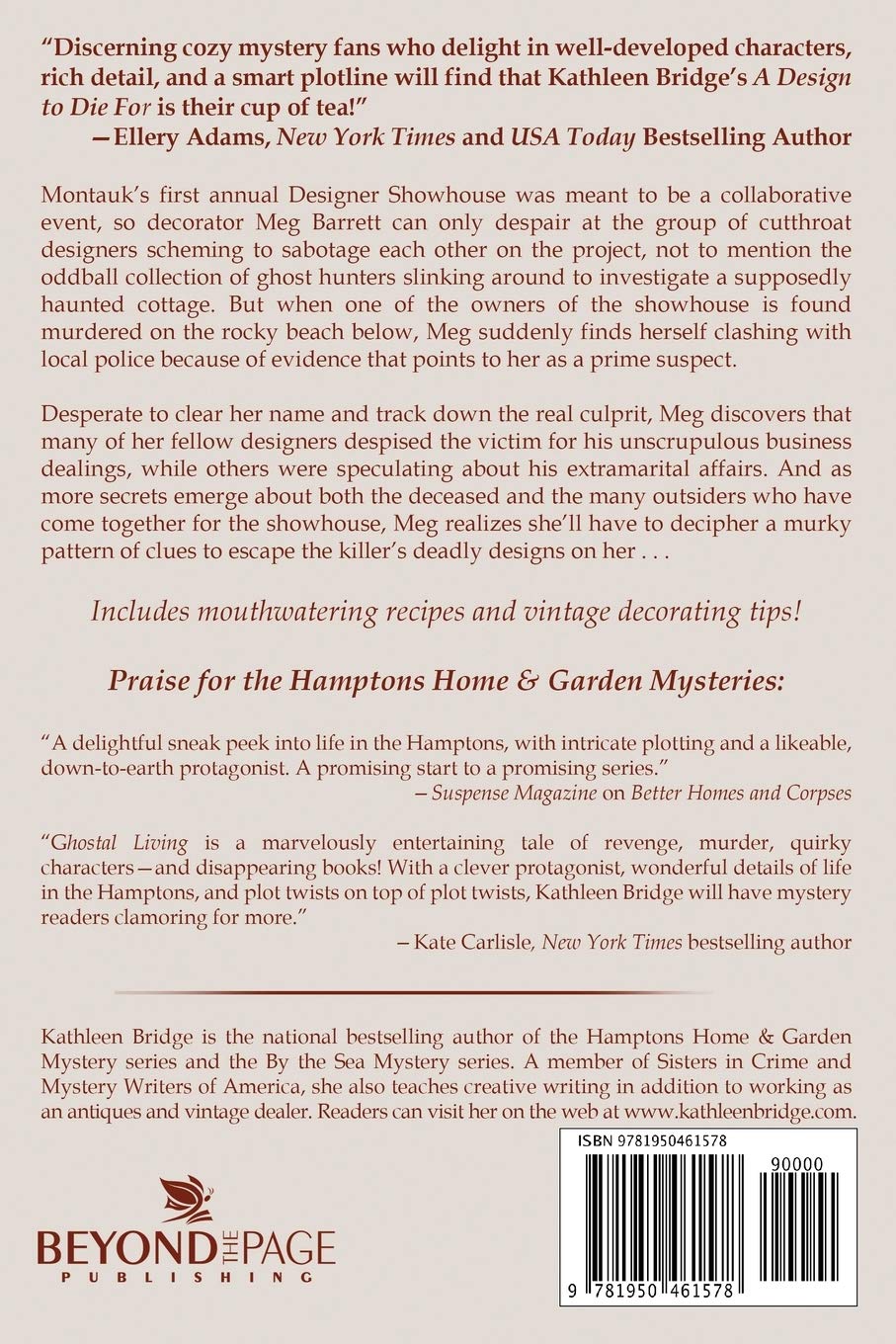 A Design to Die For: A Hamptons Home & Garden Mystery Novel - Perfect for Cozy Mystery Lovers & Beachside Reading