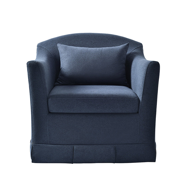 Sara Armchair with Removable Slipcover & Box Pleated Skirt - Modern Living Room Accent Chair for Home, Office, or Reading Nook