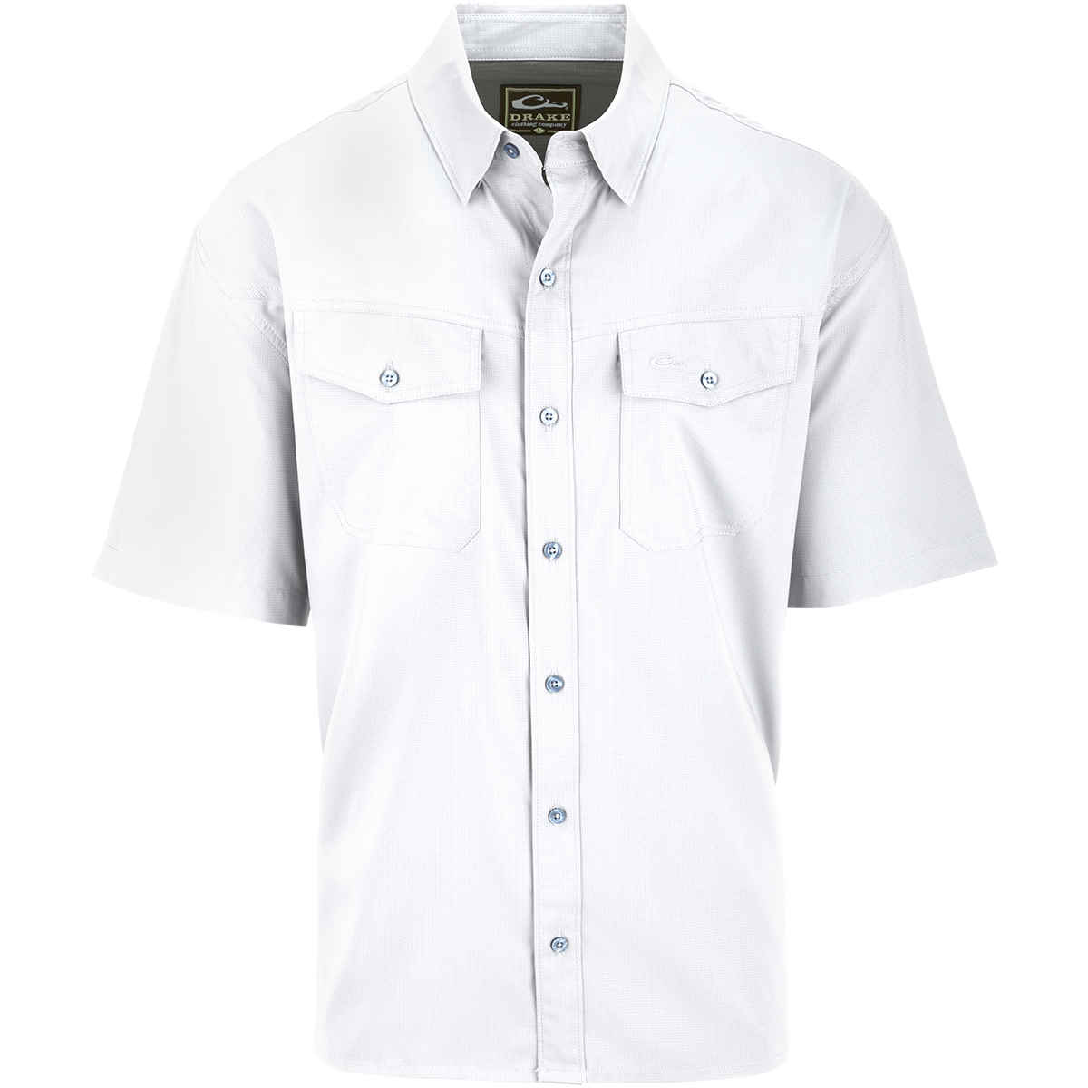 Men's Travel Solid Dobby Button Down Short Sleeve Shirt - Casual Summer Business Casual Shirt for Outdoor Travel, Office & Vacation