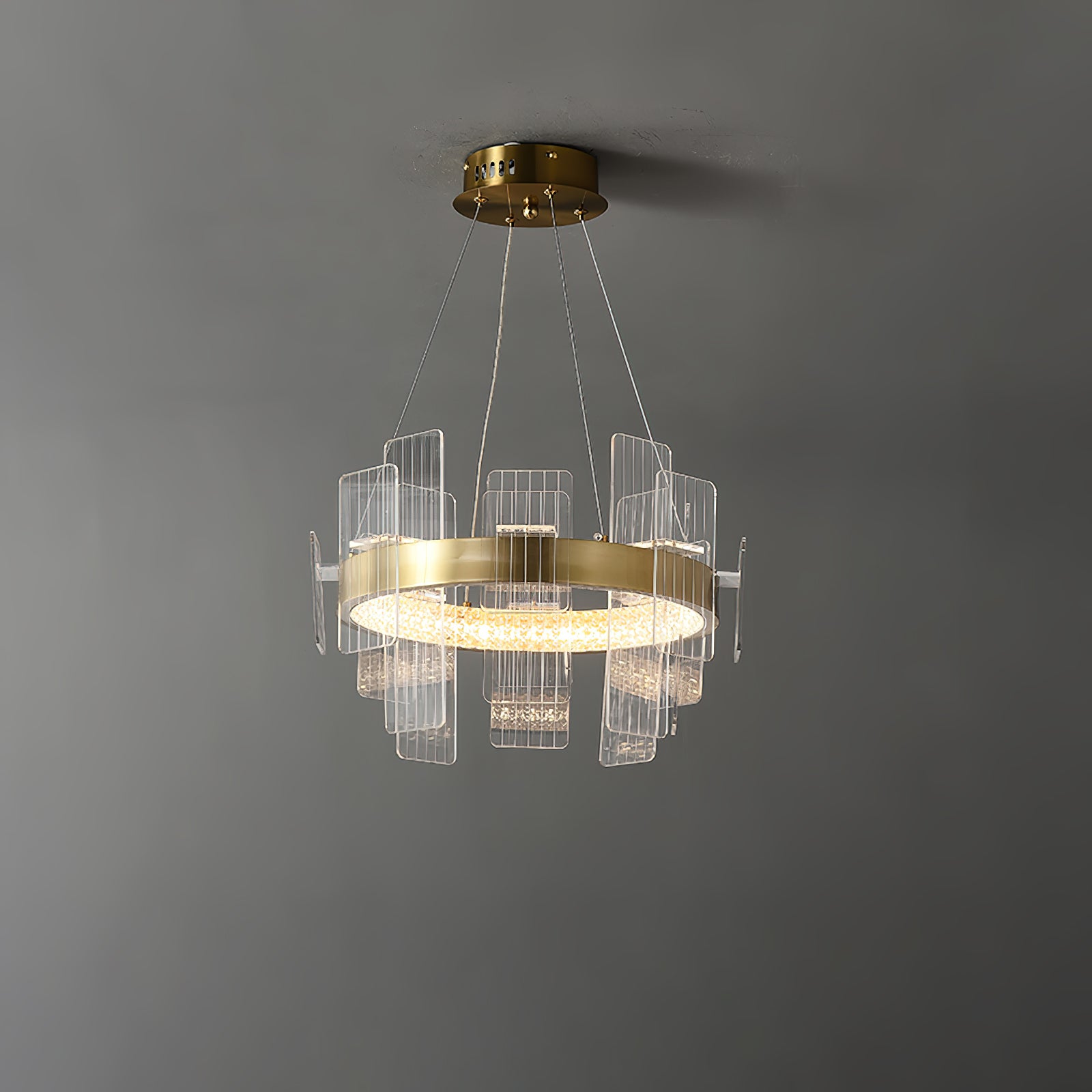 Elegant Gloss Chandelier - Modern Crystal Ceiling Light Fixture for Dining Room, Bedroom & Living Room Decor | Perfect for Home, Wedding & Luxury Interior Design