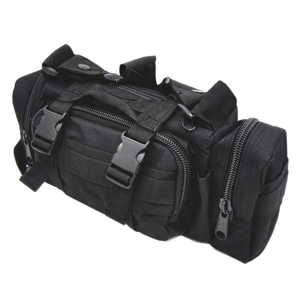 FAMI Tactical Waist Pack - Small Sling Bag with Handlebar Mount for Outdoor, Hiking & Cycling - Durable Deployment Bag for Essentials & Gear Storage