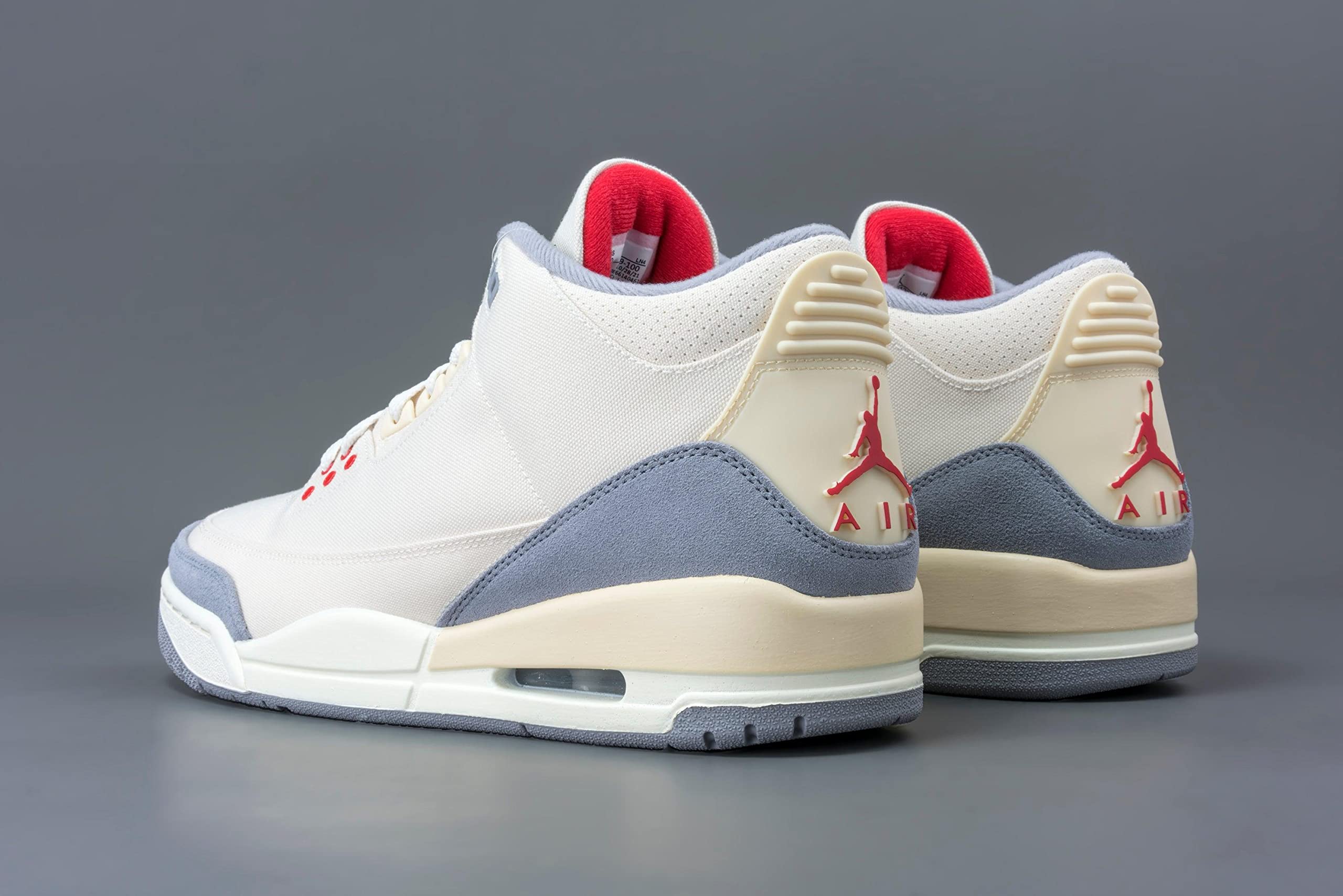 Nike Air Jordan 3 Retro Muslin Men's Basketball Shoes DH7139-100 - Premium White & Cement Grey Sneakers for Casual Wear, Street Style & Basketball Games