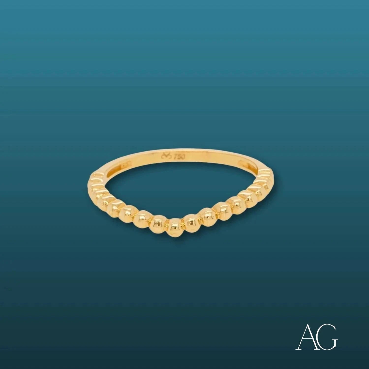 18K Gold Minimalist Ring for Women - Dainty Simple Stackable Band - Perfect for Everyday Wear, Wedding, Anniversary & Gift Giving