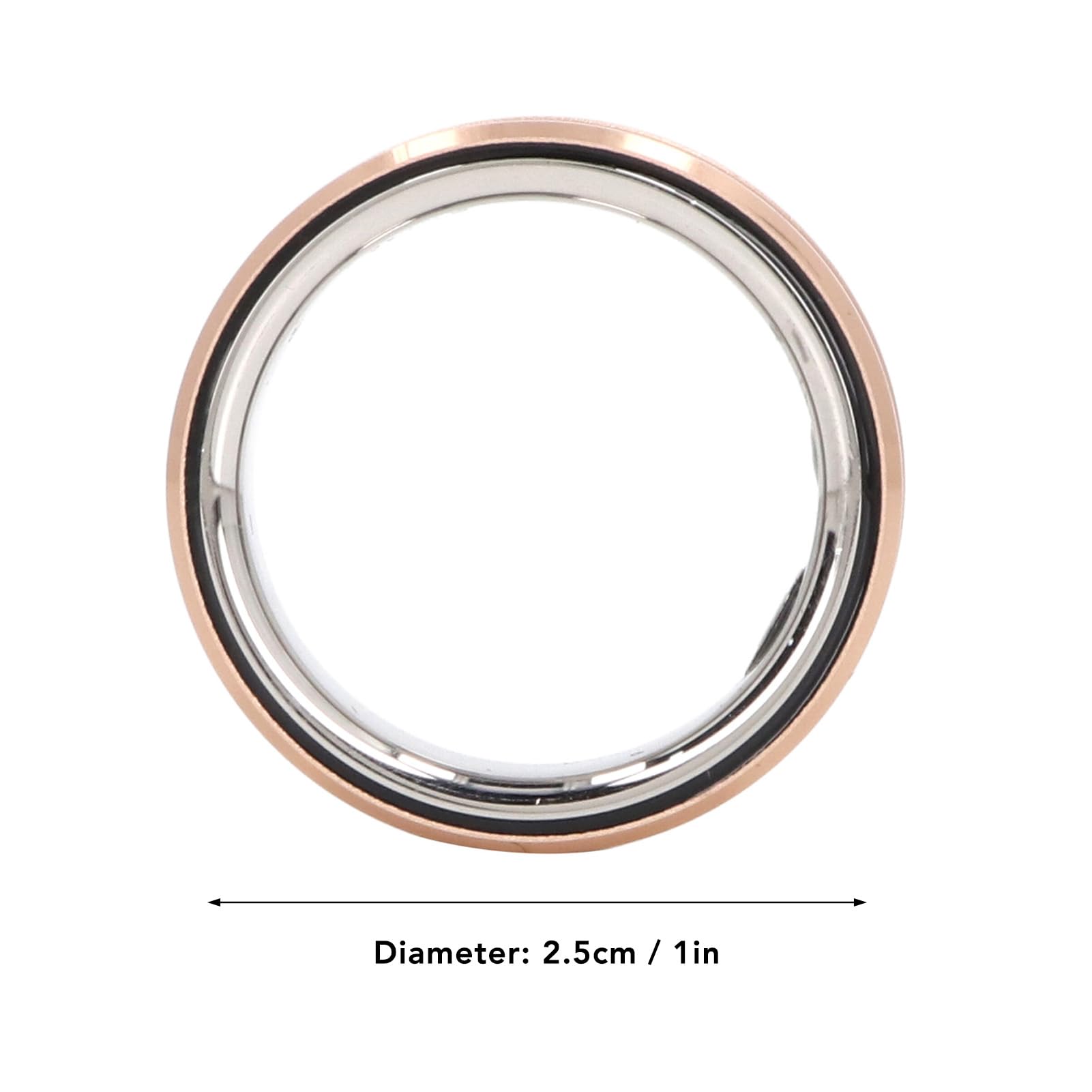 Smart Ring Health Tracker - Waterproof Fitness & Sleep Monitor with Heart Rate & Activity Tracking - Titanium Alloy Stainless Steel Wearable Ring for Men & Women (Gold) - Perfect for Daily Use, Workouts & Sleep Analysis