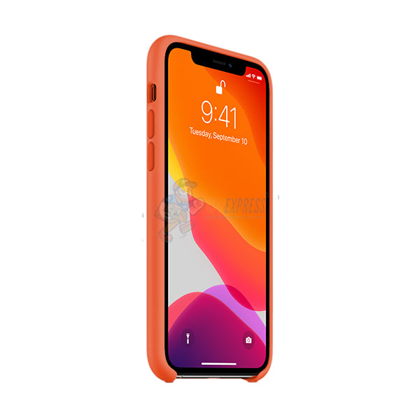 iPhone 11 Slim Soft Silicone Shockproof Case - Durable Protective Cover with Anti-Slip Grip (Papaya Color) - Perfect for Everyday Use, Travel & Outdoor Activities
