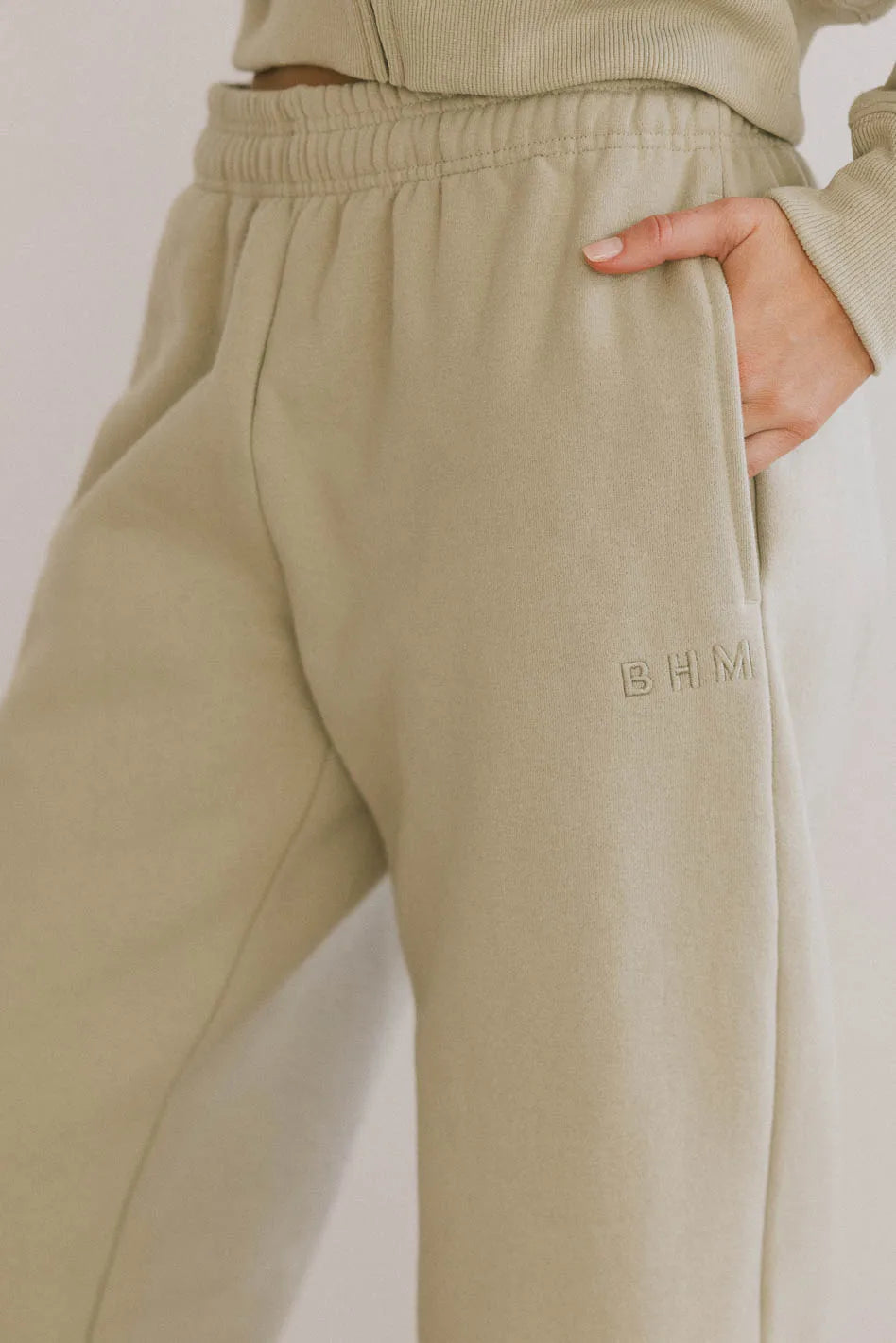 Ezra Women's Sage Green Sweatpants - Soft High Waist Joggers for Yoga, Lounge & Casual Wear