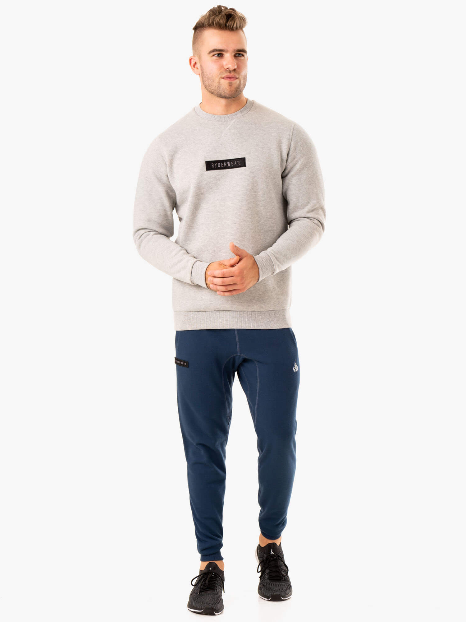 Recharge Pullover Sweatshirt - Grey Marl | Cozy Fleece Hoodie for Men & Women | Perfect for Gym, Lounge & Outdoor Activities