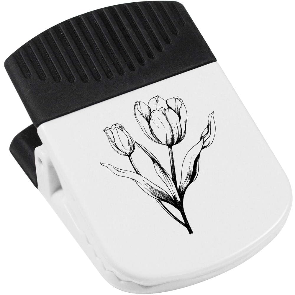 Premium Tulips Magnetic Clips (CP00035253) - Strong Hold for Photos, Notes, and Office Organization