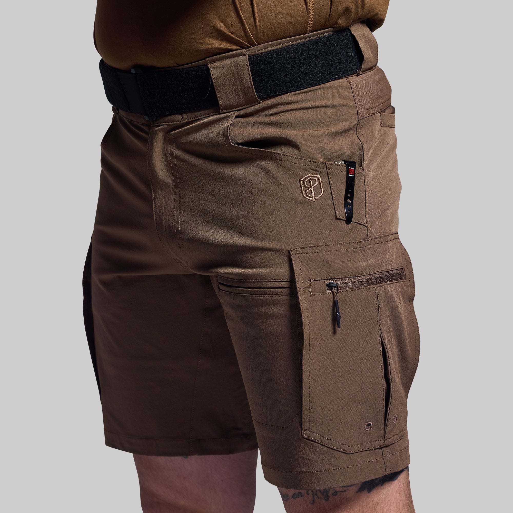 Scout Shorts for Men - Coyote Brown Tactical Hiking Shorts - Lightweight & Durable Outdoor Adventure Shorts for Camping, Hiking & Travel