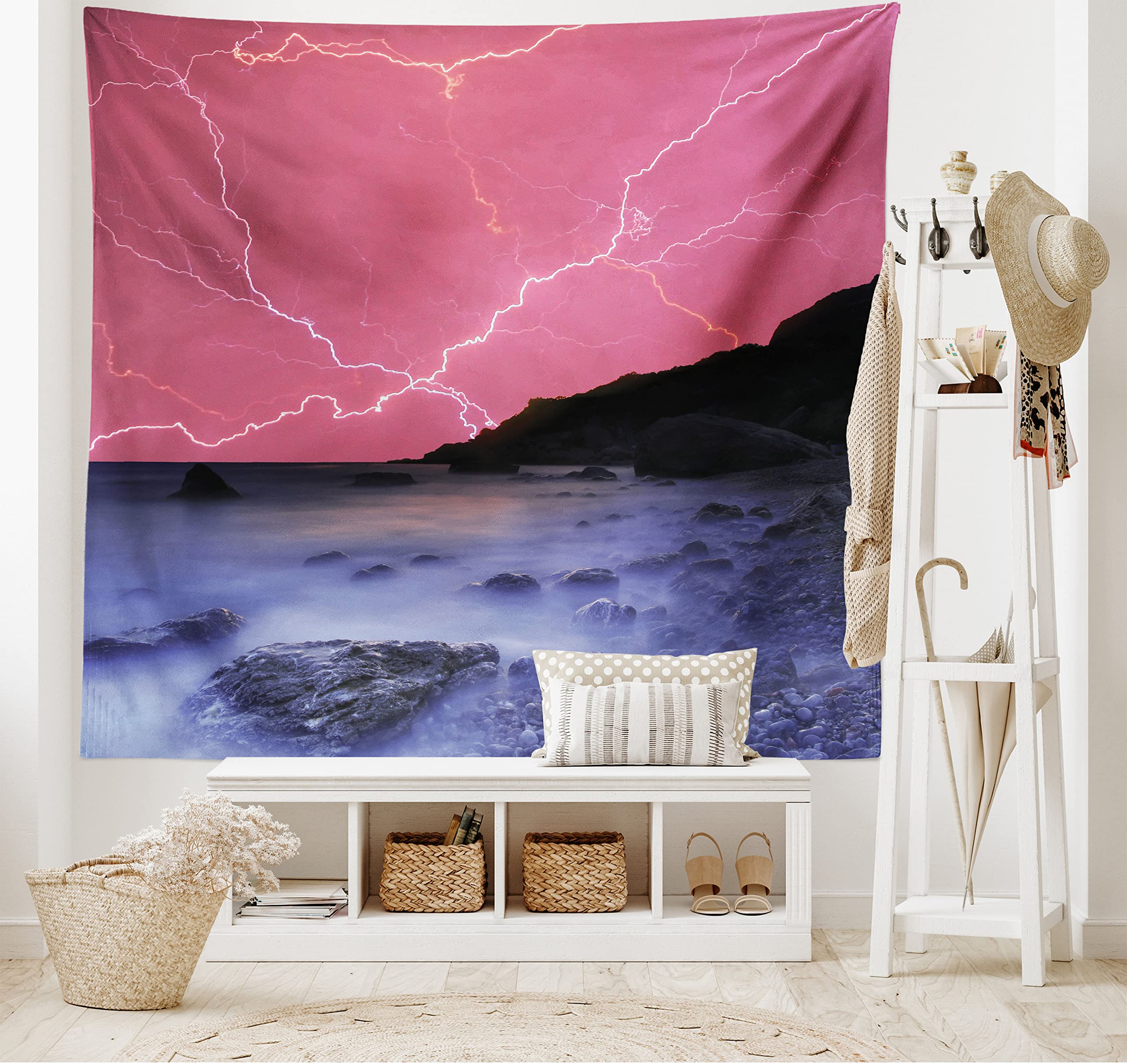Ambesonne Thunderstorm Tapestry - Vibrant Sky Wall Decor for Bedroom & Living Room