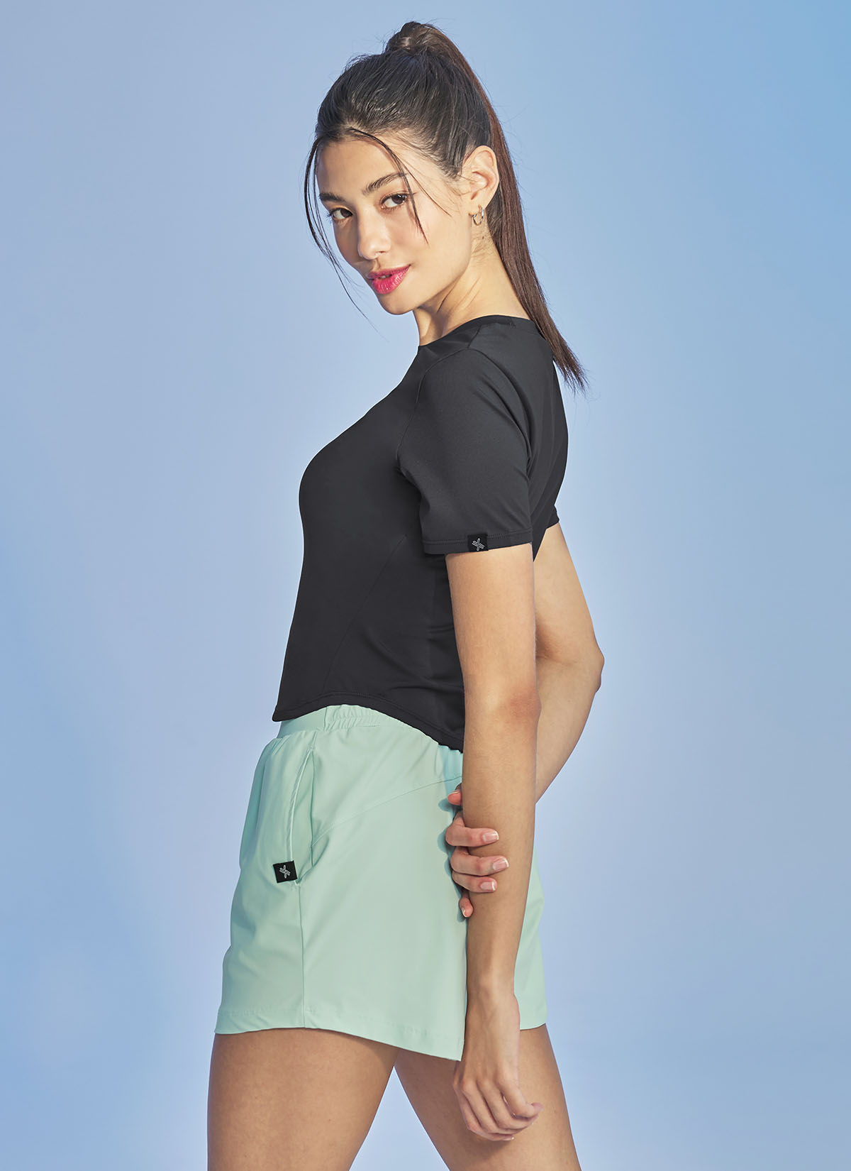 3-Pack Ice Feather Crop Short Sleeve Tops for Women - Summer Fashion, Casual Wear, Beach Outfits & Party Looks