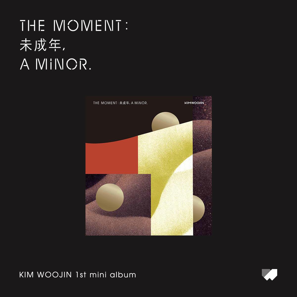 KIM WOOJIN 1ST MINI ALBUM 'THE MOMENT : , A MINOR' - Kpop Music CD for Fans, Collectors & Gift Giving - Perfect for Birthdays, Anniversaries & Special Occasions