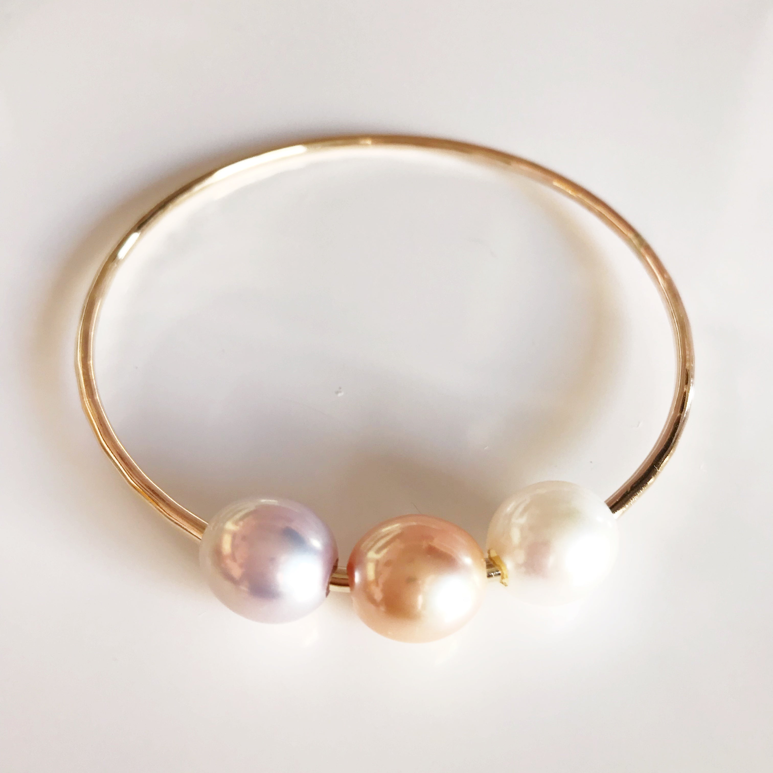 PAIGE Bangle Bracelet with Edison Pearls - Elegant Pearl Jewelry for Women, Perfect for Weddings, Parties & Special Occasions (B350)
