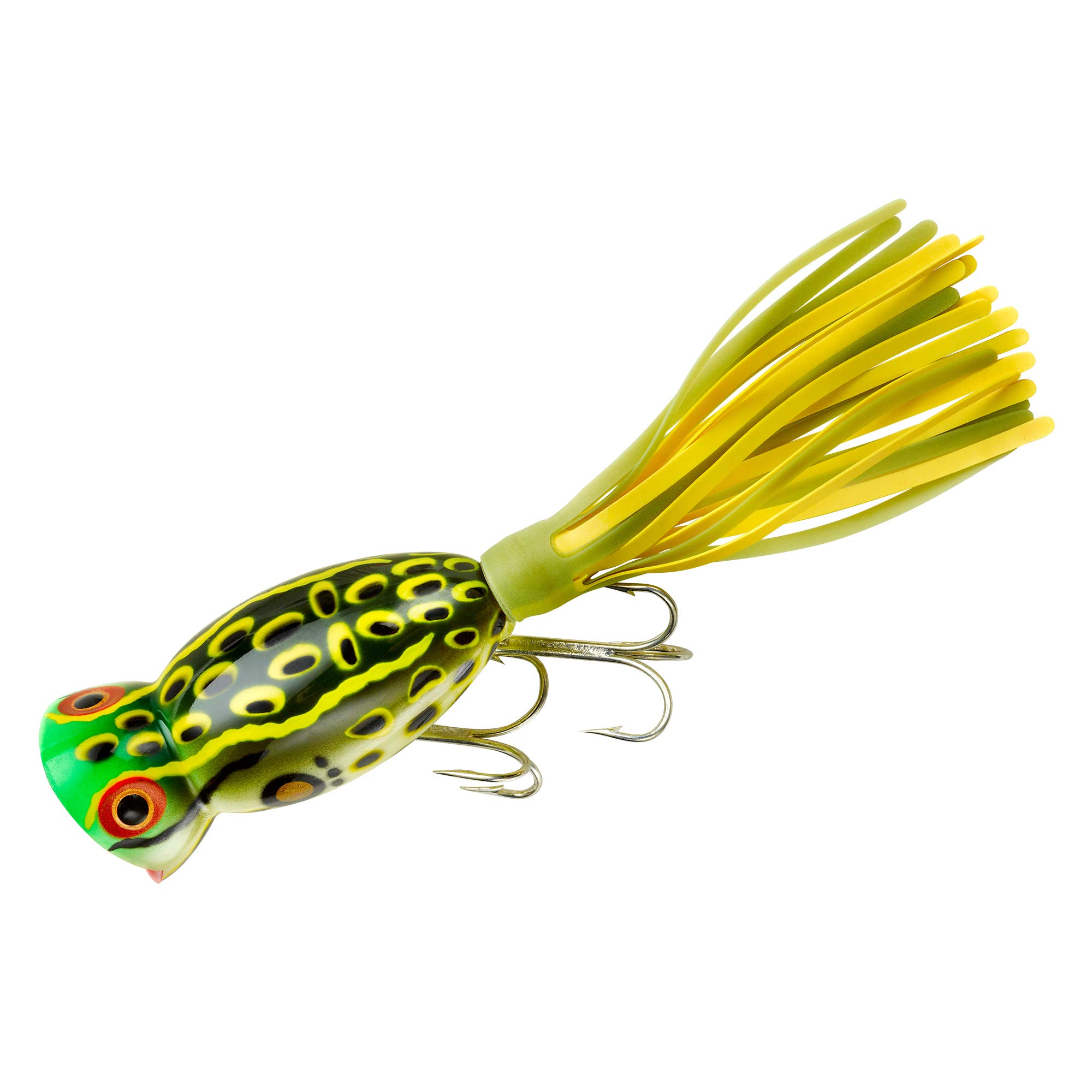 Topwater Hula Popper Bass Fishing Lure - Weedless Frog Bait for Freshwater & Saltwater - Perfect for Pond, Lake, and River Fishing