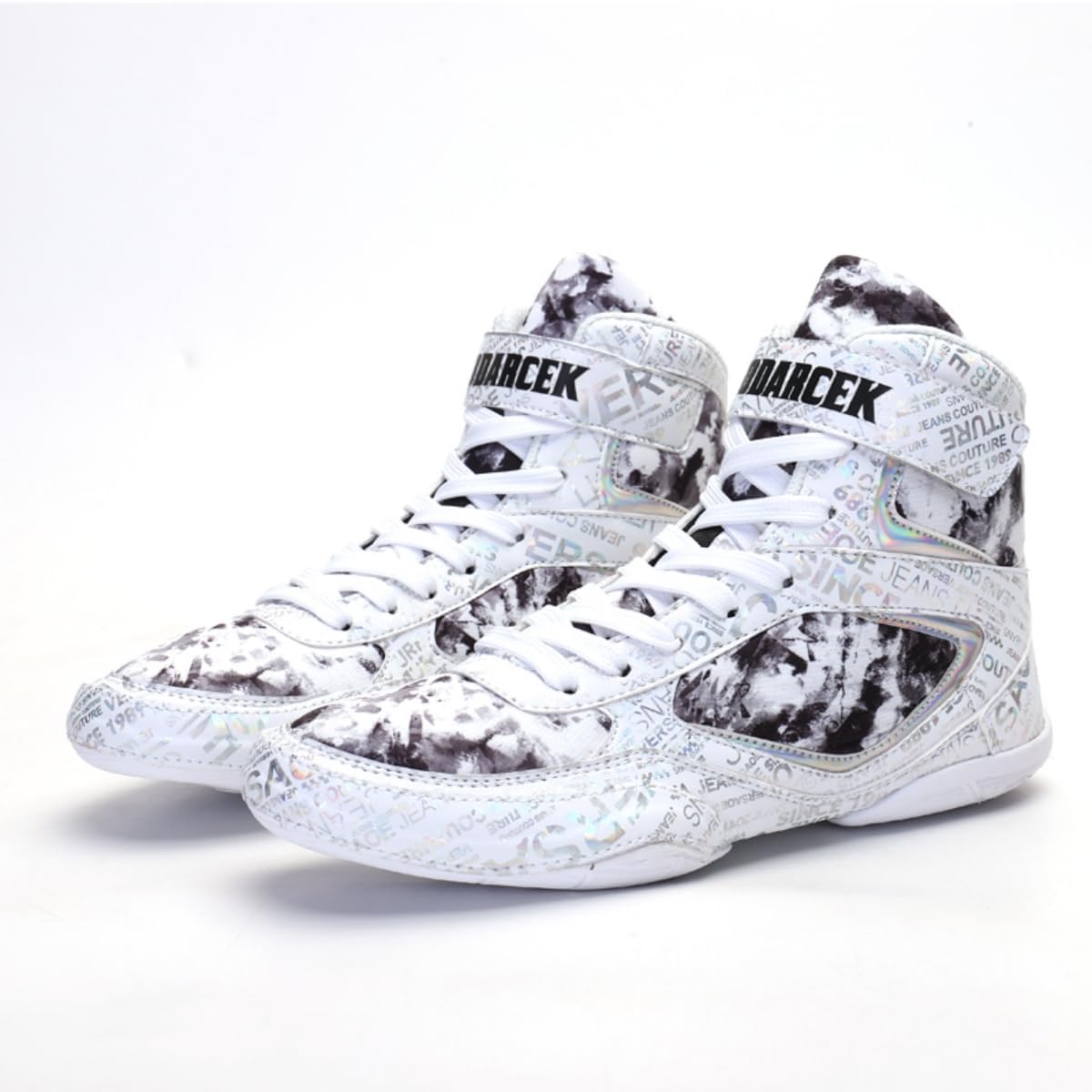 Best Men's Boxing & Wrestling Shoes - High Top Fitness Sneakers for Training, MMA & Gym Workouts - Lightweight & Breathable for Maximum Performance
