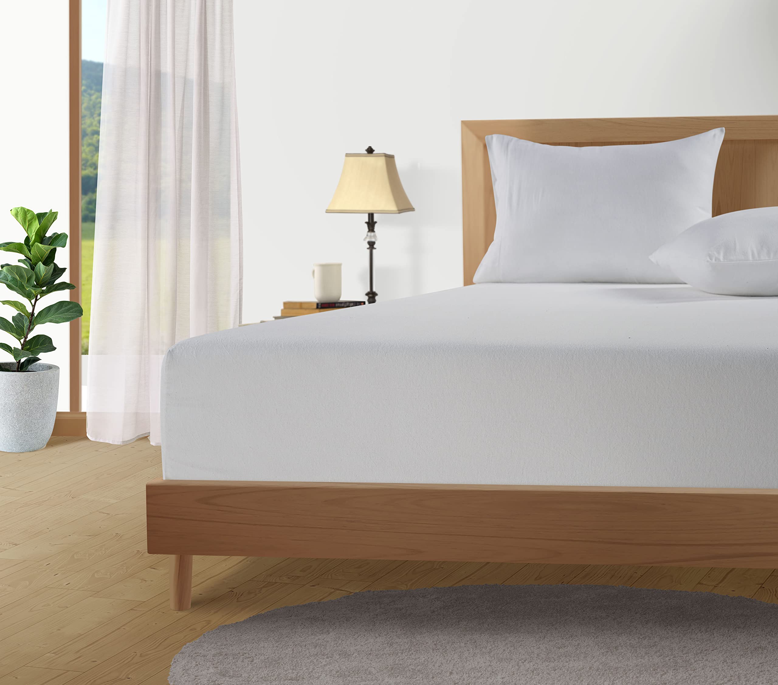Premium 100% Cotton Flannel King Size Bed Sheets Set - Ultra Soft Brushed Fabric for Warmth & Comfort - Deep Pocket 15