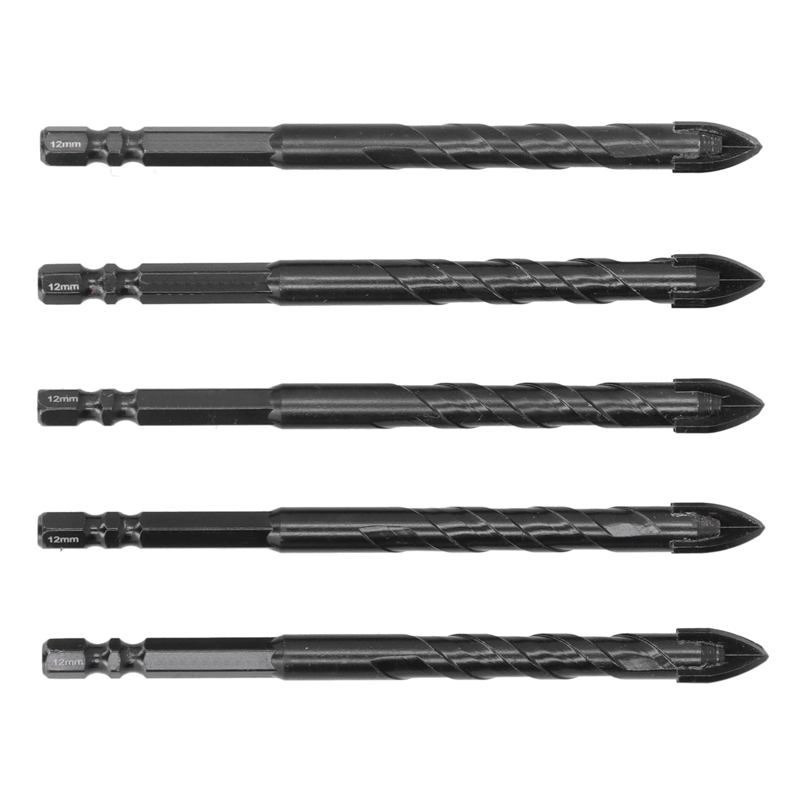 Glass Drill Bit Set - 12mm Diamond Coated Tile & Brick Drill Bits for Ceramic, Porcelain, and Masonry - Perfect for Bathroom Renovation, Kitchen Backsplash Installation, and DIY Home Improvement Projects