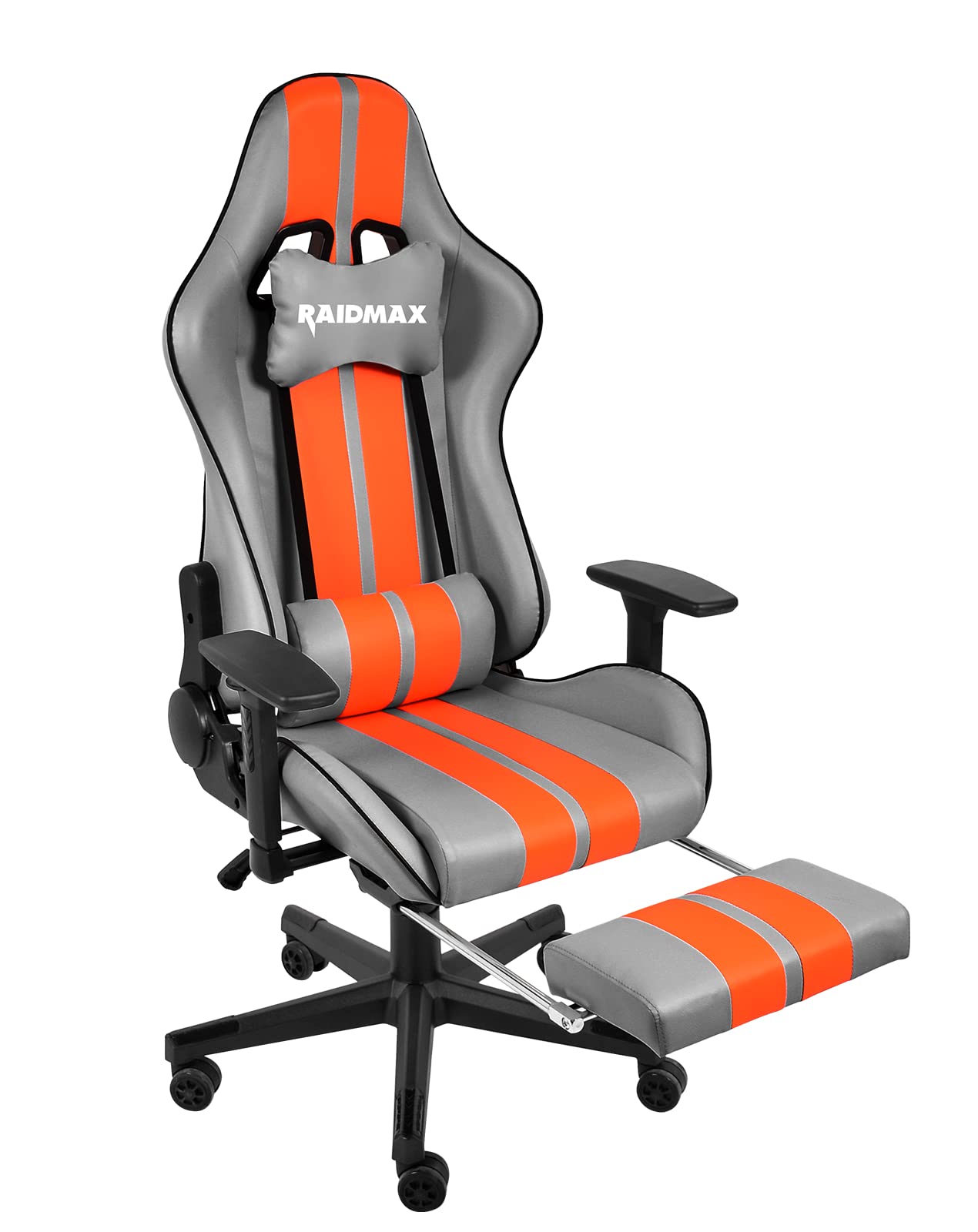 Raidmax Superior DK905 Racing Style Ergonomic Gaming Chair - Adjustable 3D Armrests, Headrest & Lumbar Support, Tilt Mechanism, Reclining Back with Certified Gas Lift - Perfect for PC Gaming, Esports & Home Office Setup