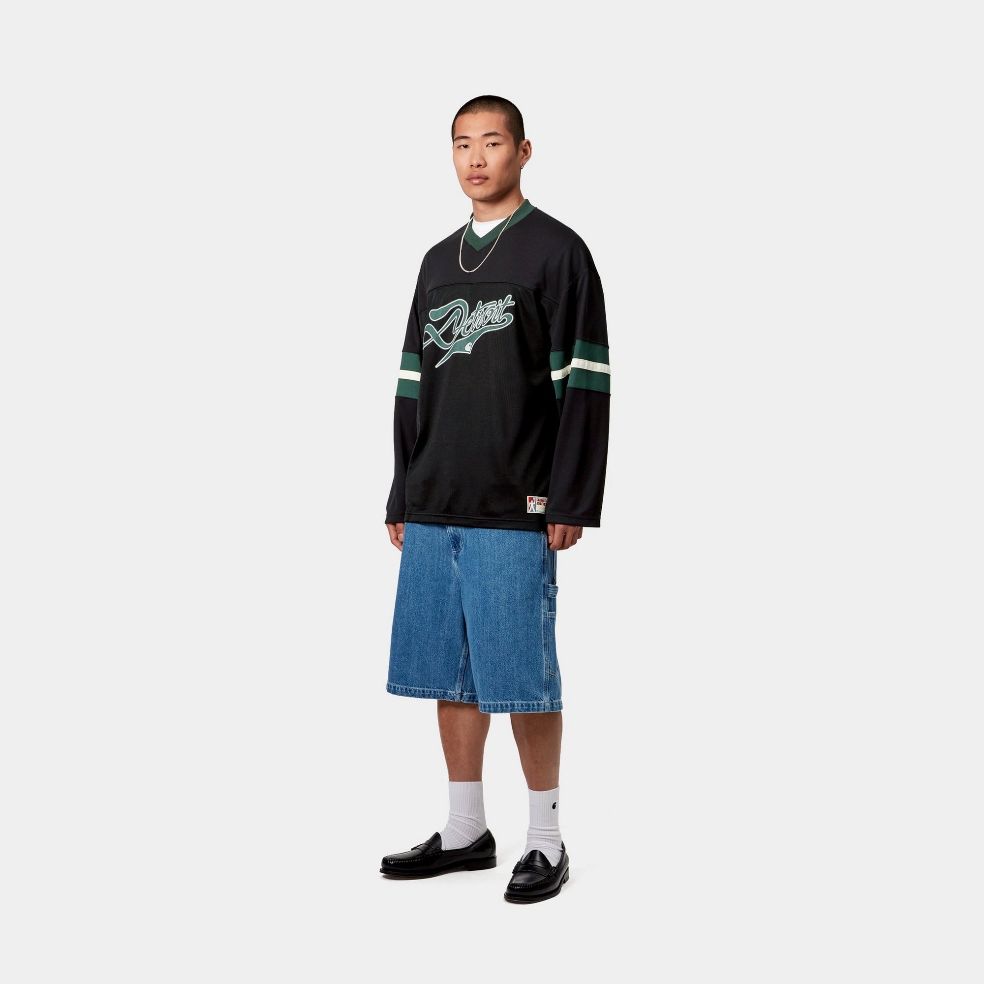 Detroit Mesh Long Sleeve T-Shirt for Men - Breathable Athletic Shirt in Black, Conifer & Wax Colors | Perfect for Gym, Running & Outdoor Activities