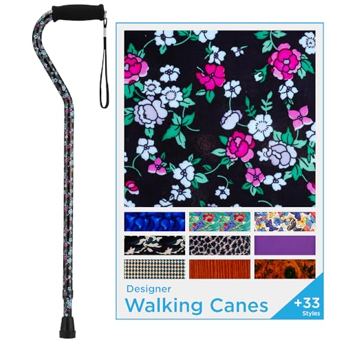 Black W/Blue and Pink Flowers