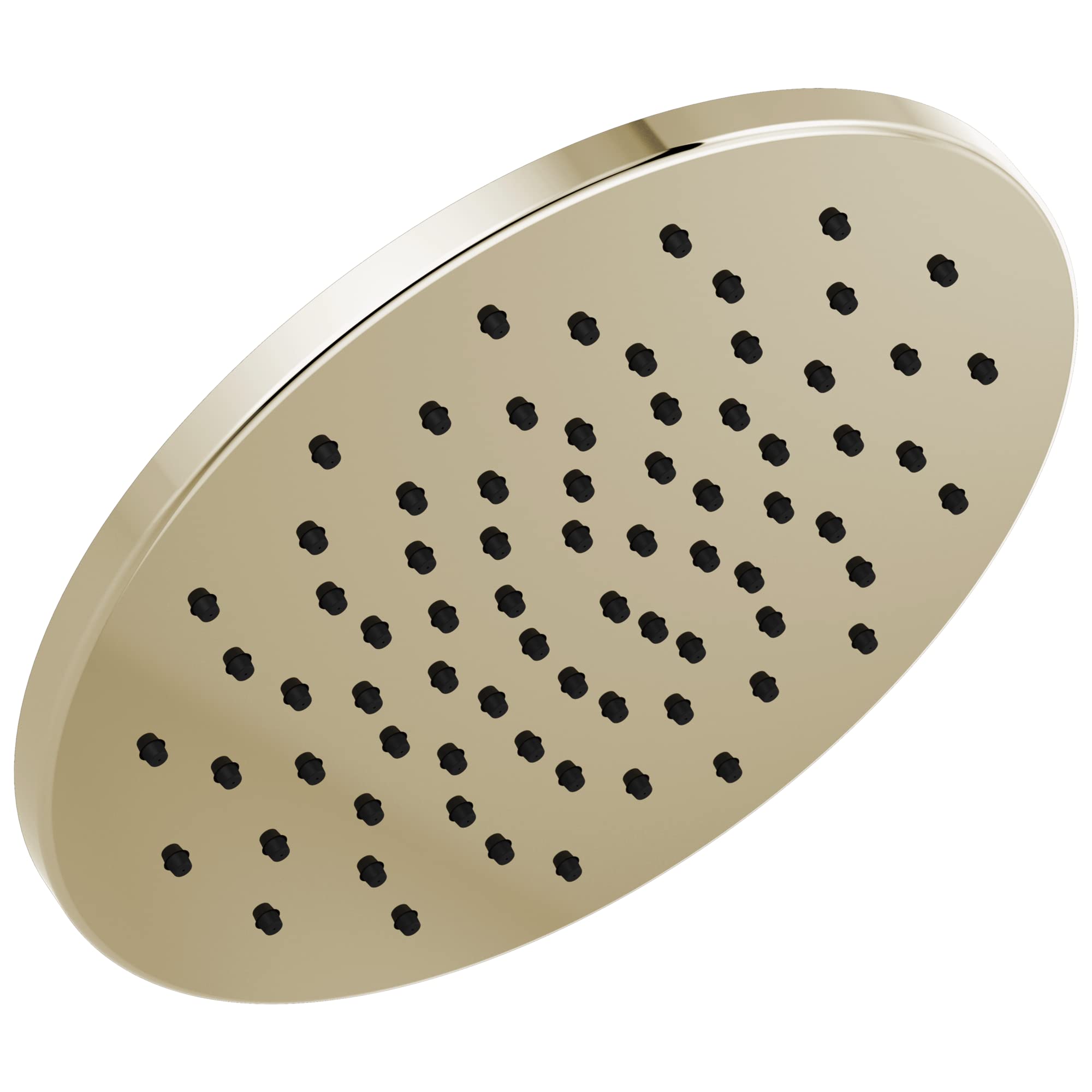 Delta Faucet Single-Spray Raincan Shower Head 1.75 GPM - Polished Nickel Round Rainfall Showerhead with Lumicoat Finish - Water Saving Bathroom Fixture for Spa-Like Shower Experience