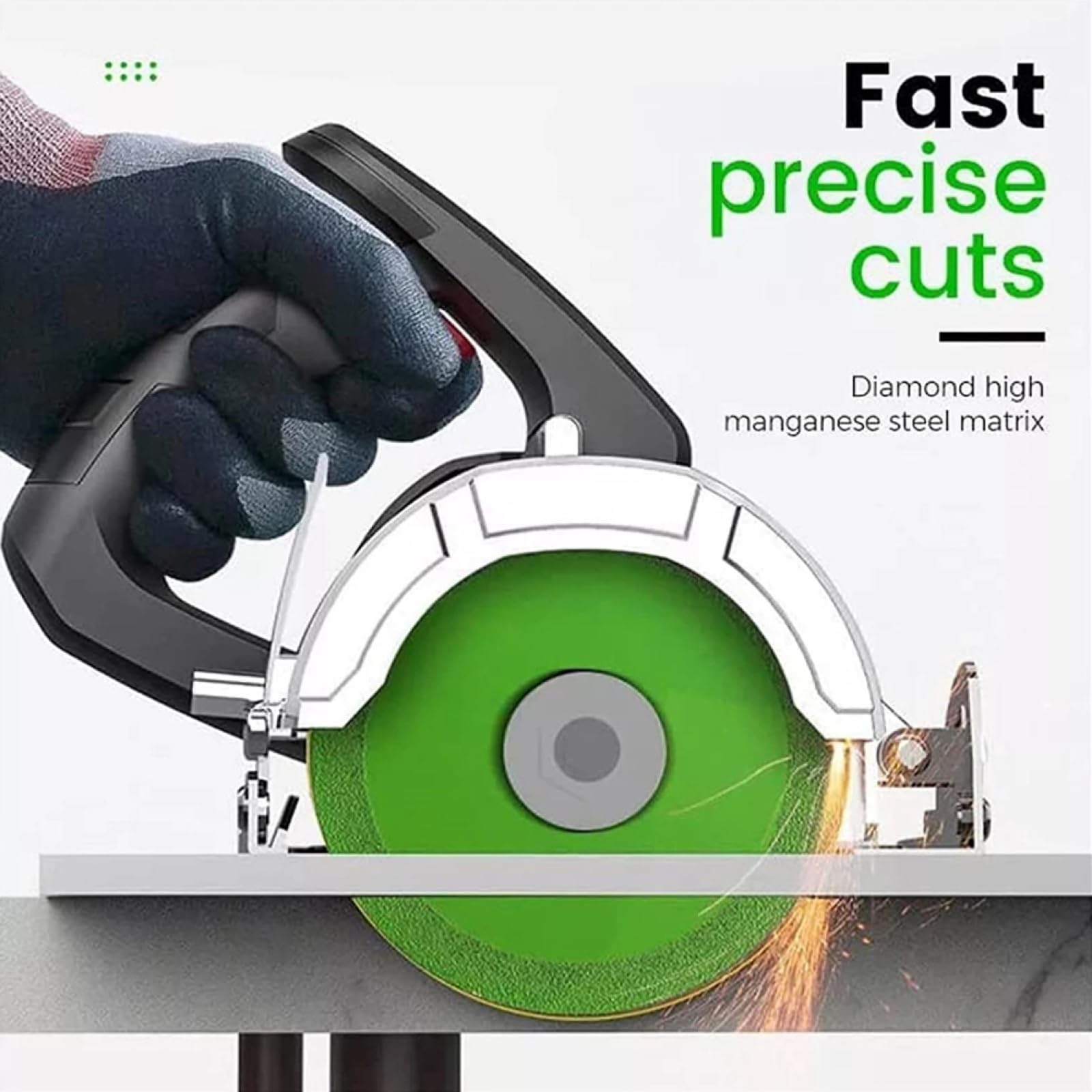 115/125mm Diamond Glass Cutting Disc - Marble, Ceramic Tile, Jade Polishing & Cutting Blade for Angle Grinder - High Precision & Durable Grinder Tool for DIY, Construction & Stone Work