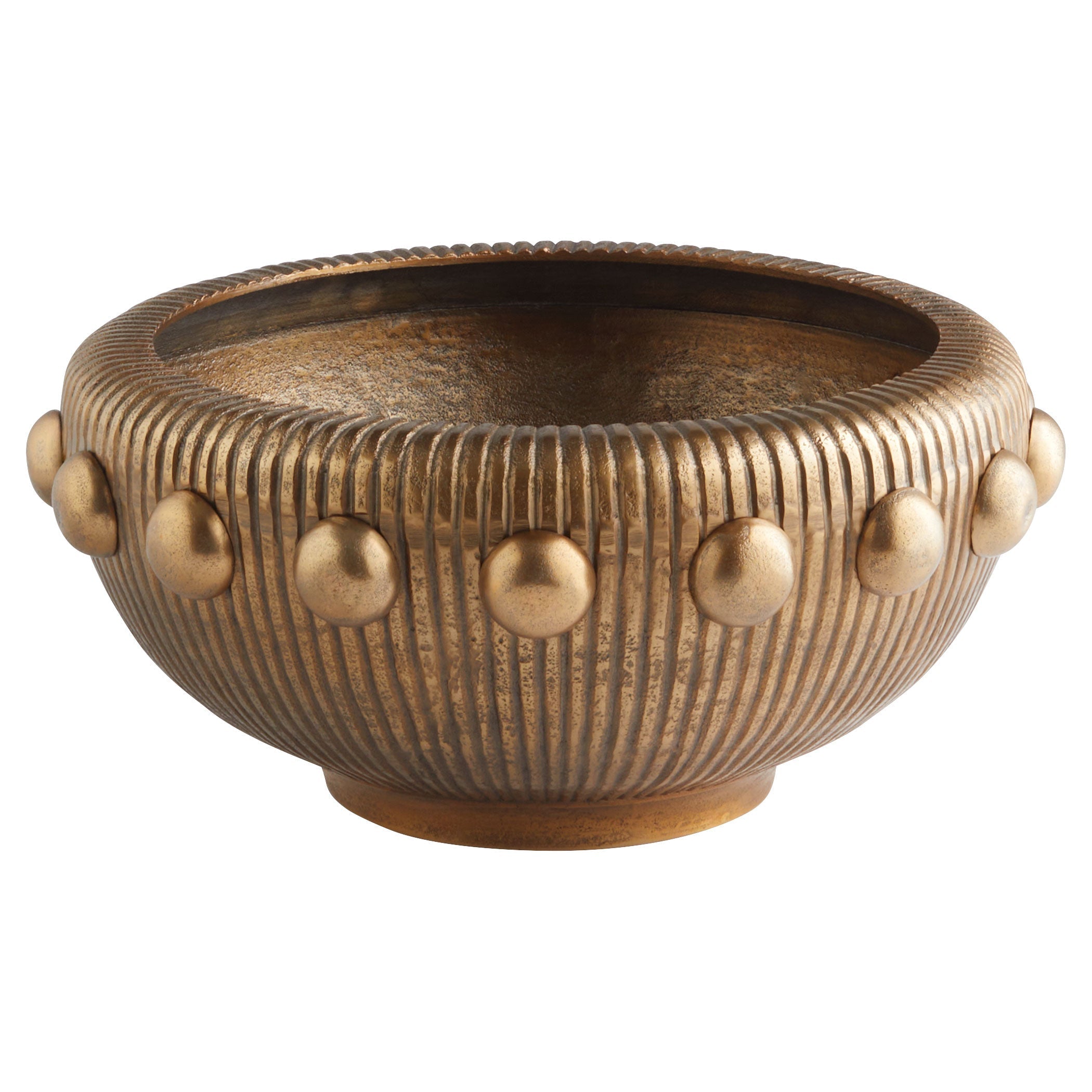 Cyan Design 11697 Batten Bowl - Antique Brass Decorative Bowl for Home Decor | Perfect for Centerpieces, Tabletop Displays, and Gift Giving