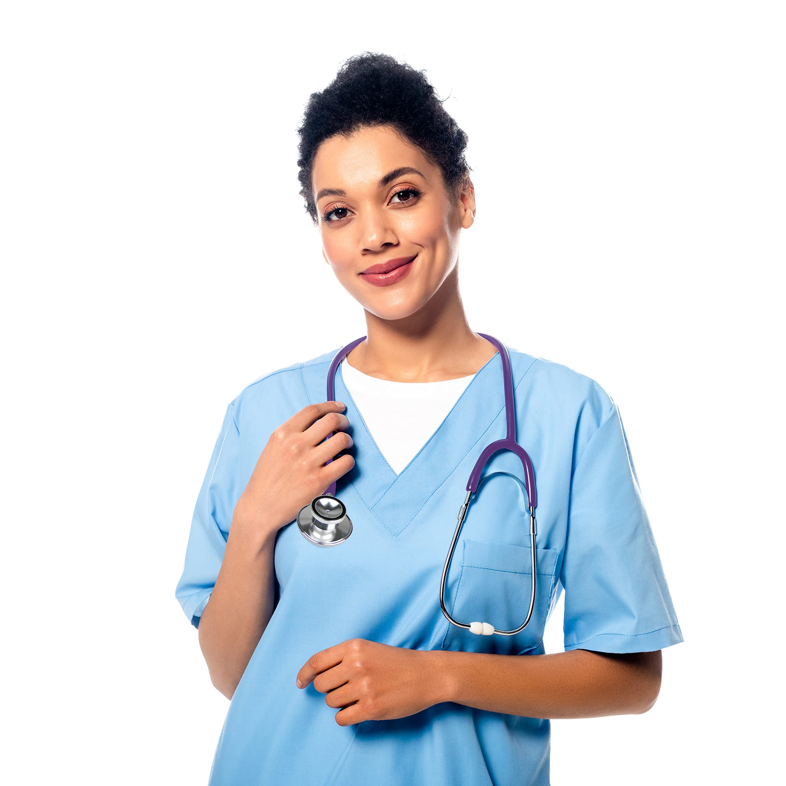 Ever Ready First Aid Dual Head Stethoscope - Purple | Professional Medical Stethoscope for Nurses, Doctors & Students | Ideal for Clinical Use, Home Healthcare & Emergency Situations