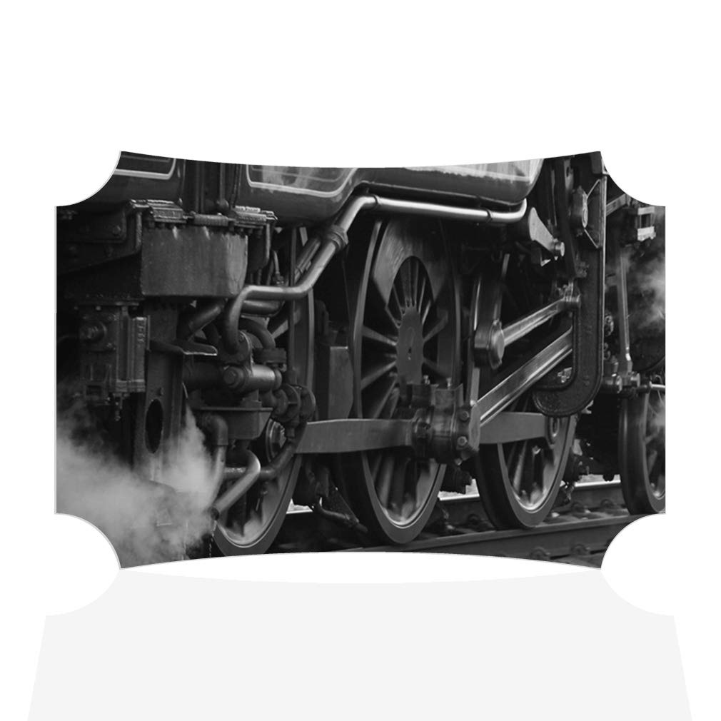 Berlin Train Art Wall Decor - 18x12 Inches Horizontal Picture Frame for Home & Office - Perfect for Living Room, Bedroom, or Office Decoration