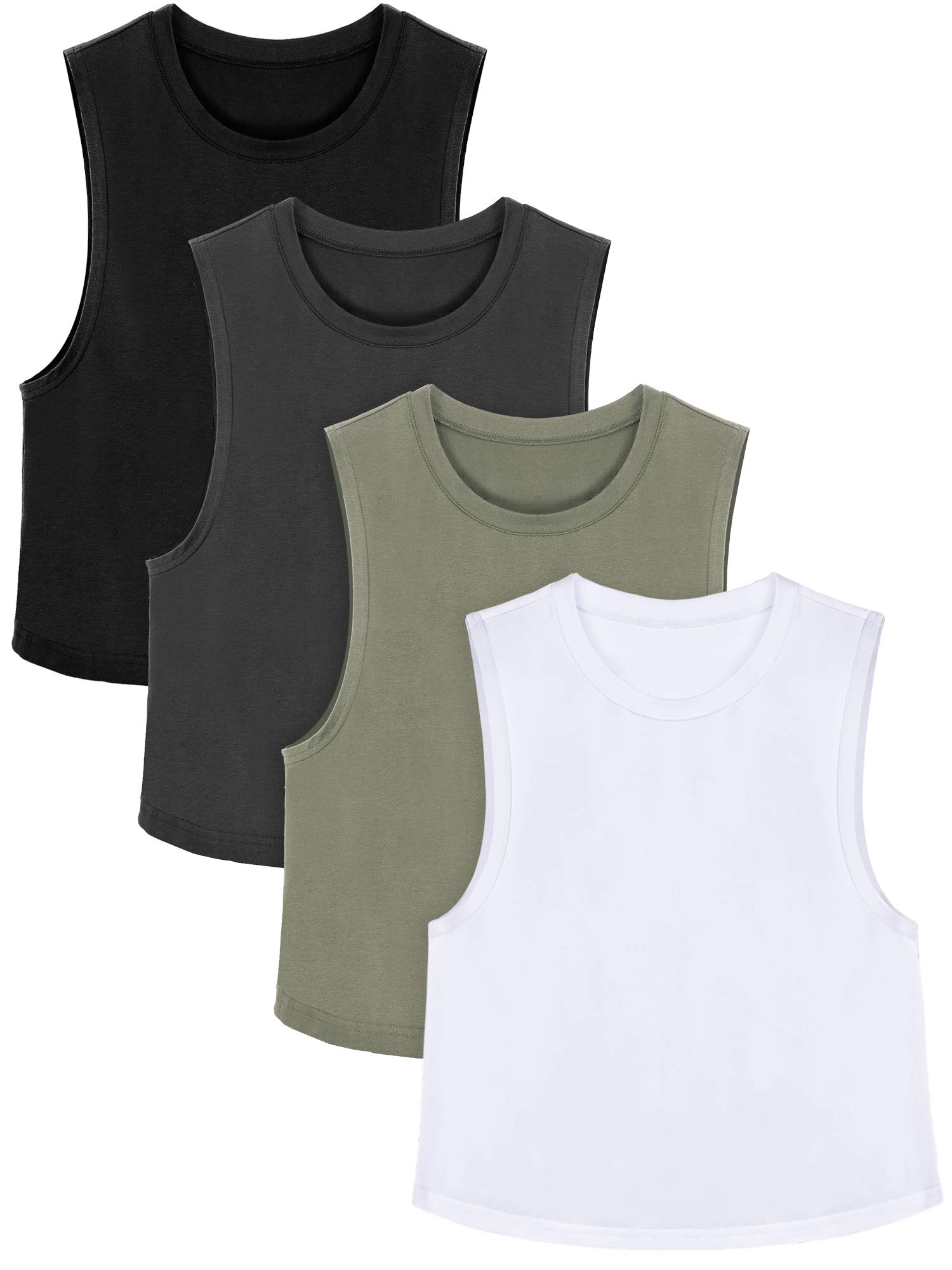 SATINIOR Women's Casual T-Shirt - Soft Cotton Comfort Fit Tee for Everyday Wear | Perfect for Work, Outings & Relaxing at Home