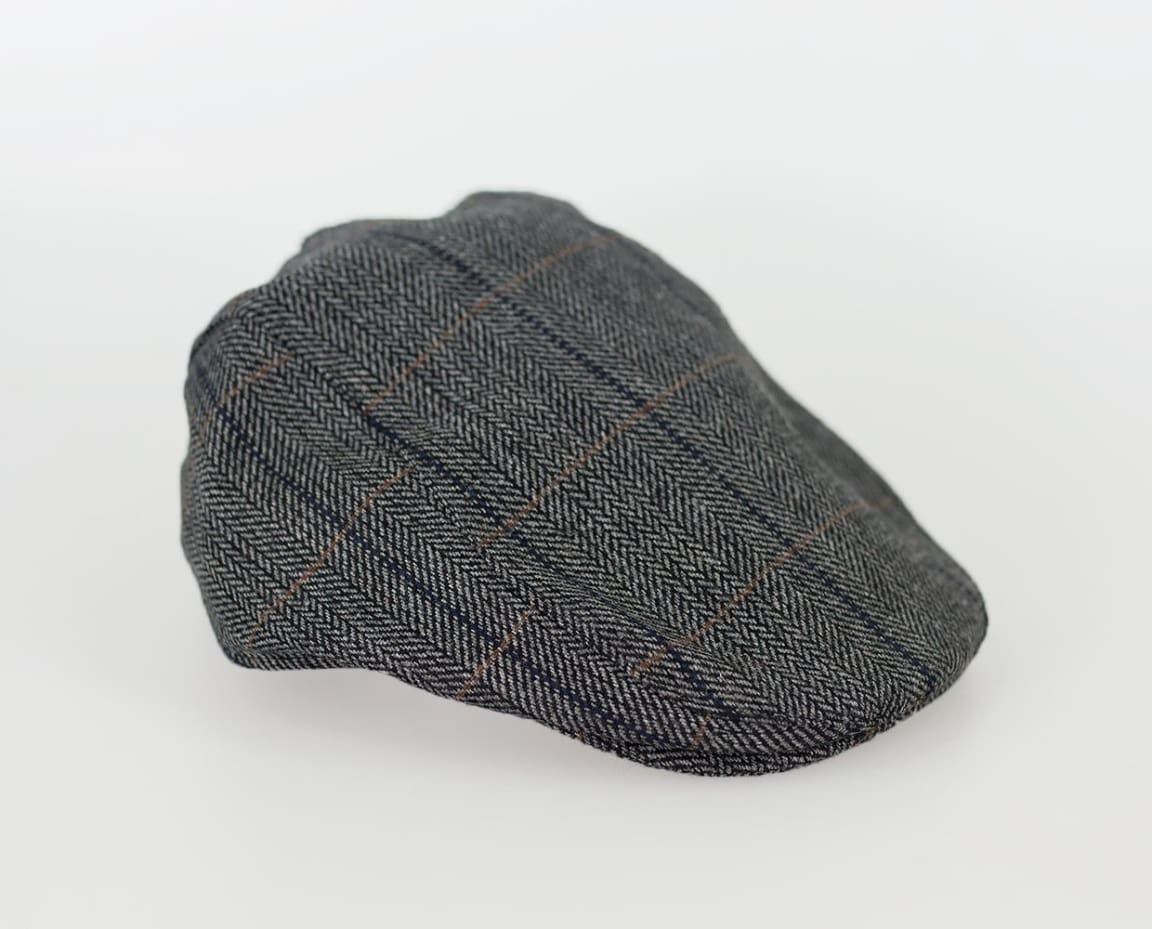 Cavani Albert Grey Flat Cap for Men - Classic Wool Fedora Hat with Brim - Perfect for Casual Outfits, Outdoor Activities, and Vintage Style